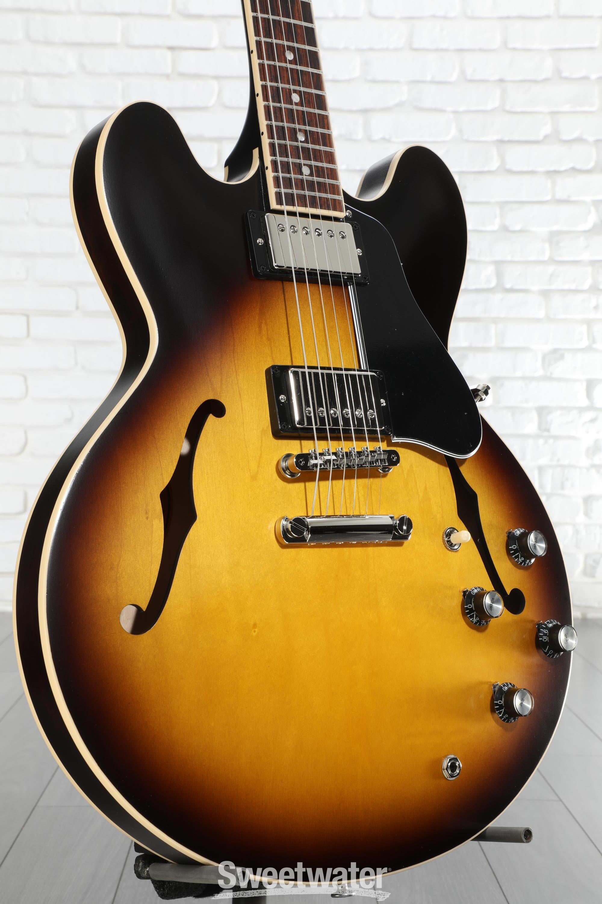 Gibson ES-335 Satin - Satin Vintage Burst Reviews | Sweetwater