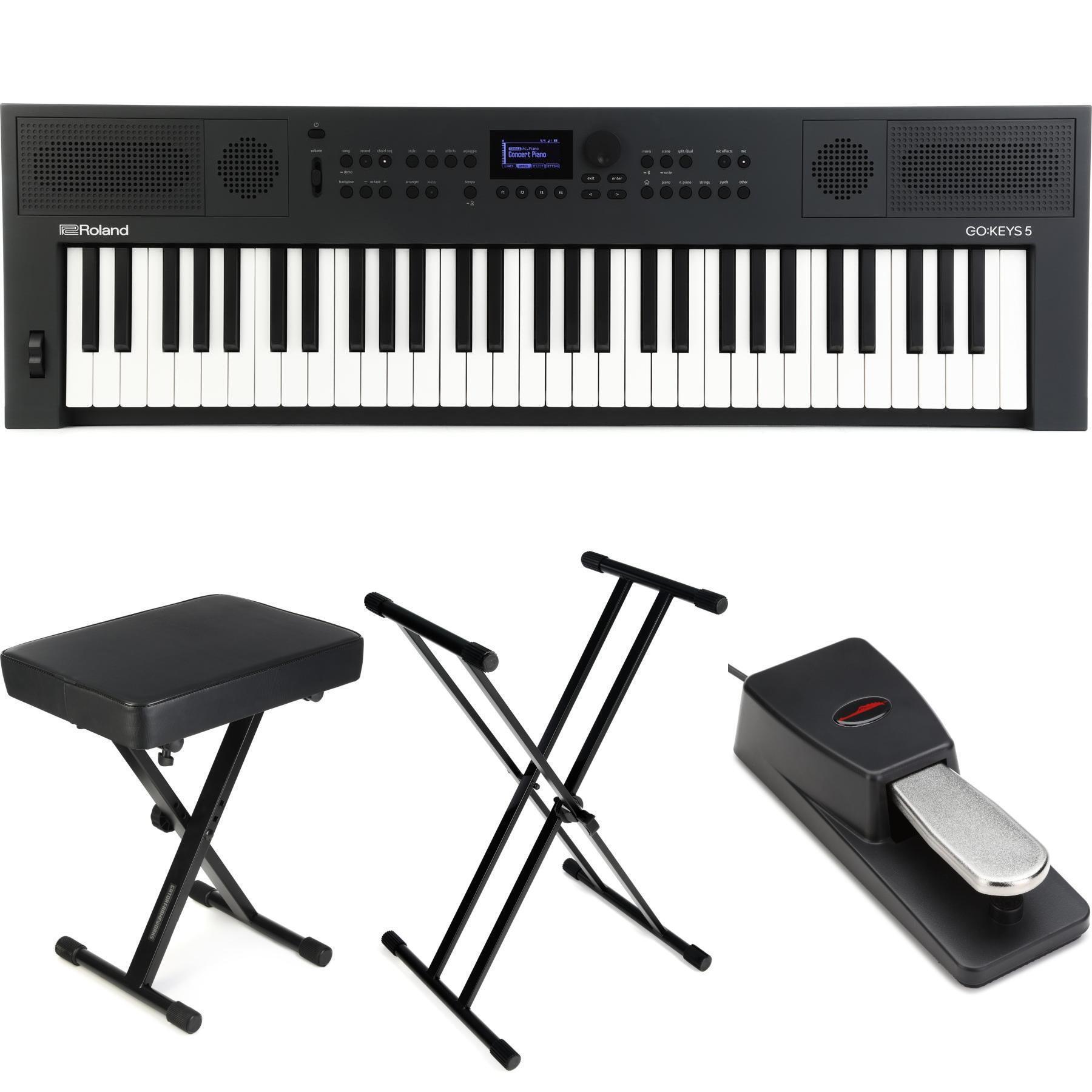 Roland GO:KEYS 5 Keyboard - Graphite | Sweetwater Roland GO:KEYS 5 Keyboard - Graphite | Sweetwater