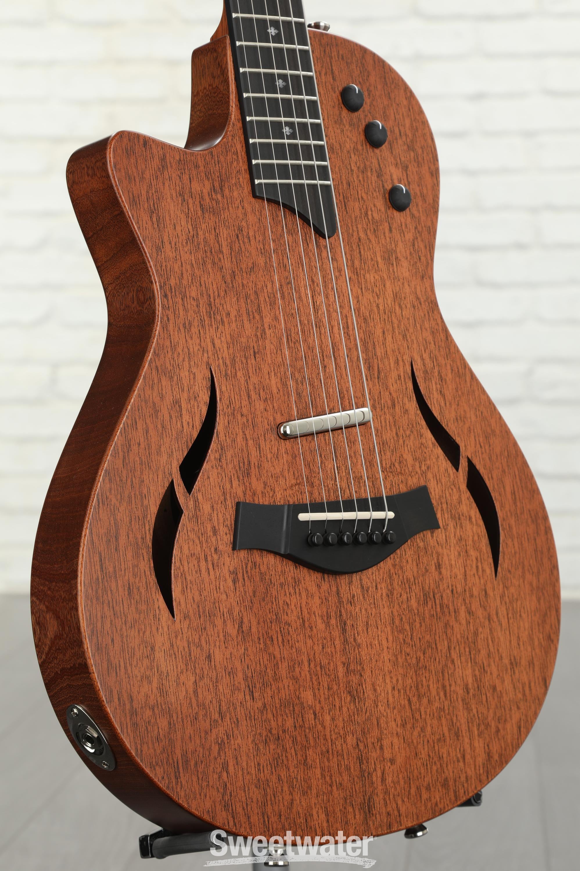 Taylor T5z Classic Left-Handed Hollowbody Electric Guitar - Tropical  Mahogany | Sweetwater