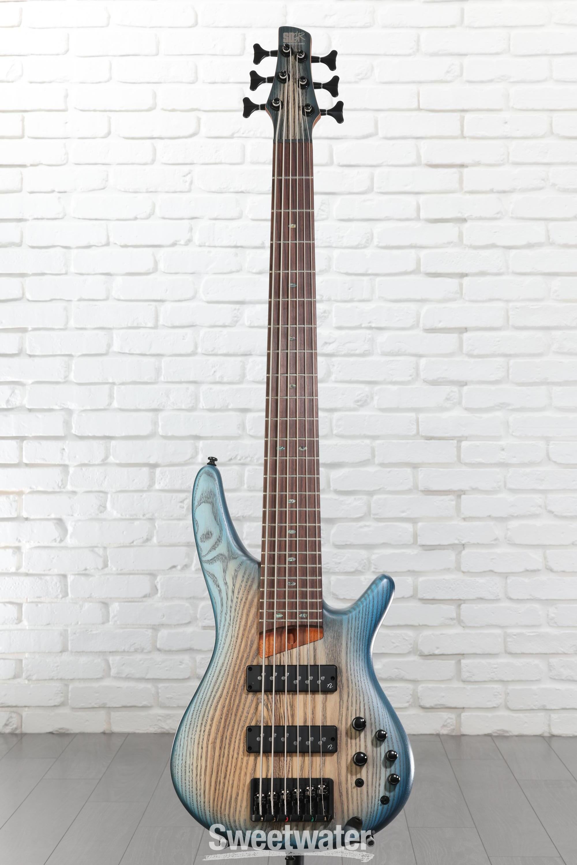 Ibanez Standard SR606E Bass Guitar - Cosmic Blue Starburst Flat