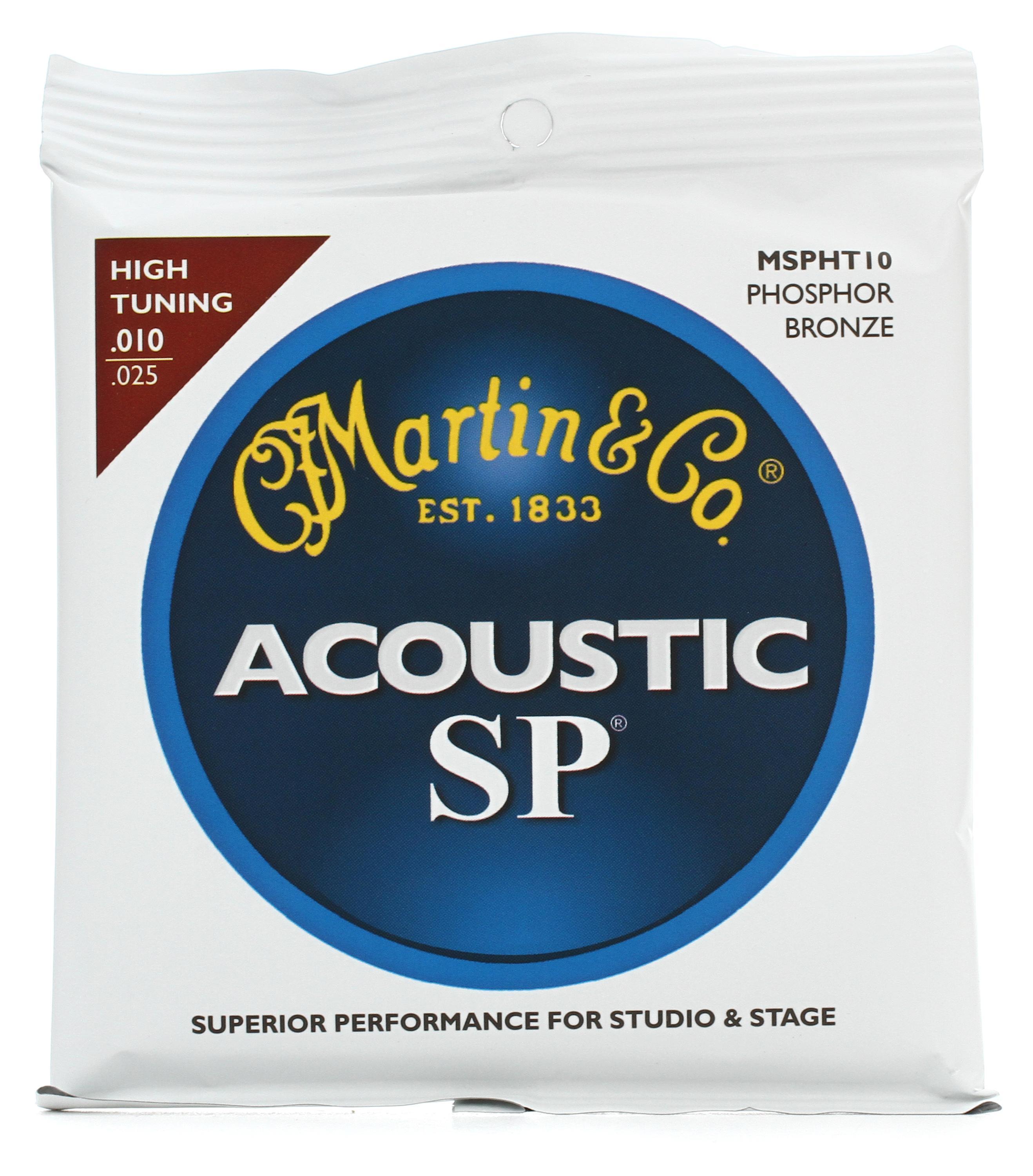 Martin MSPHT10 SP 92 8 Phosphor Bronze High Tuning Acoustic