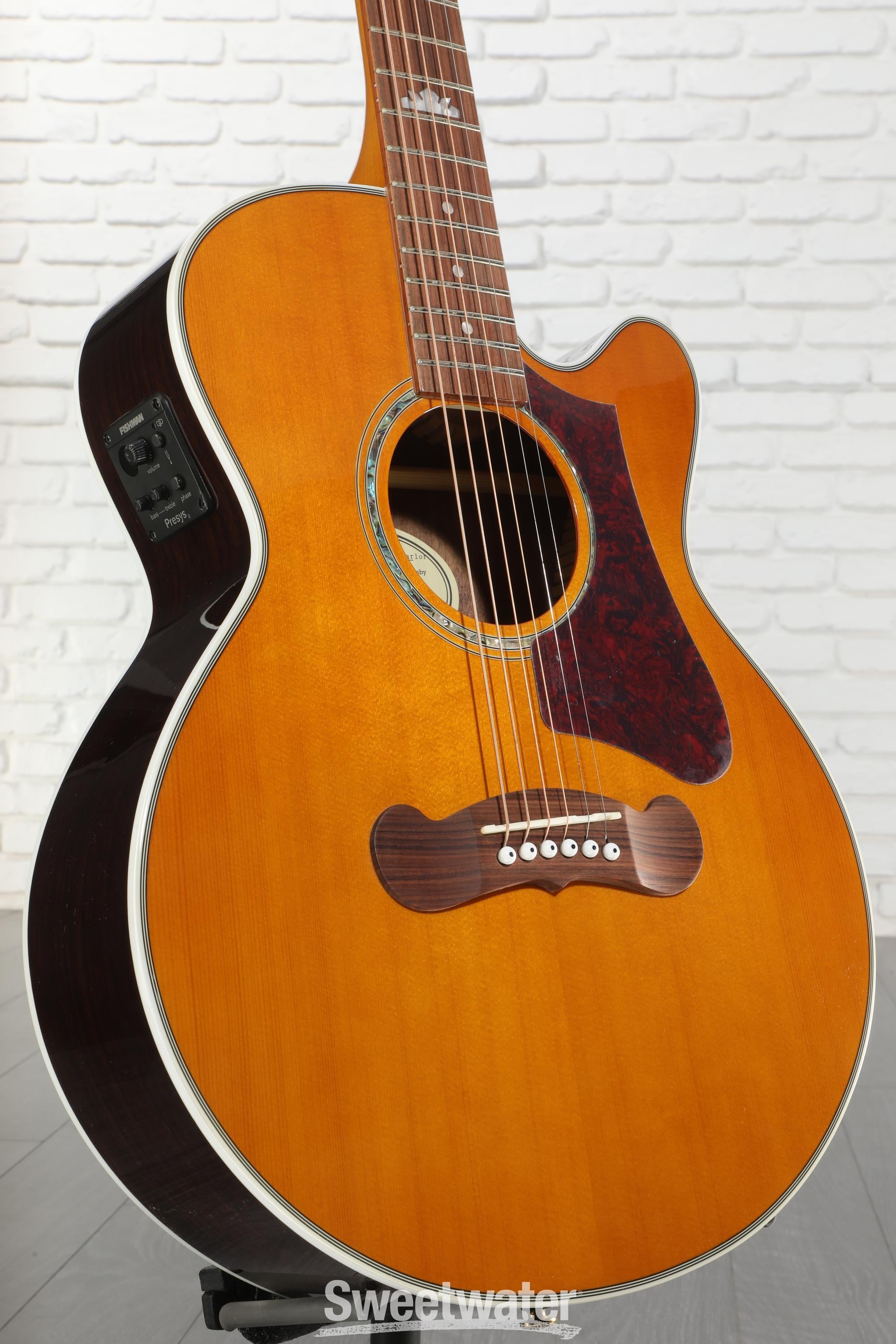 自信あり Epiphone EJ-200 ビンテージナチュラル Epiphone J-200 EC Studio Parlor - Vintage Natural | Sweetwater