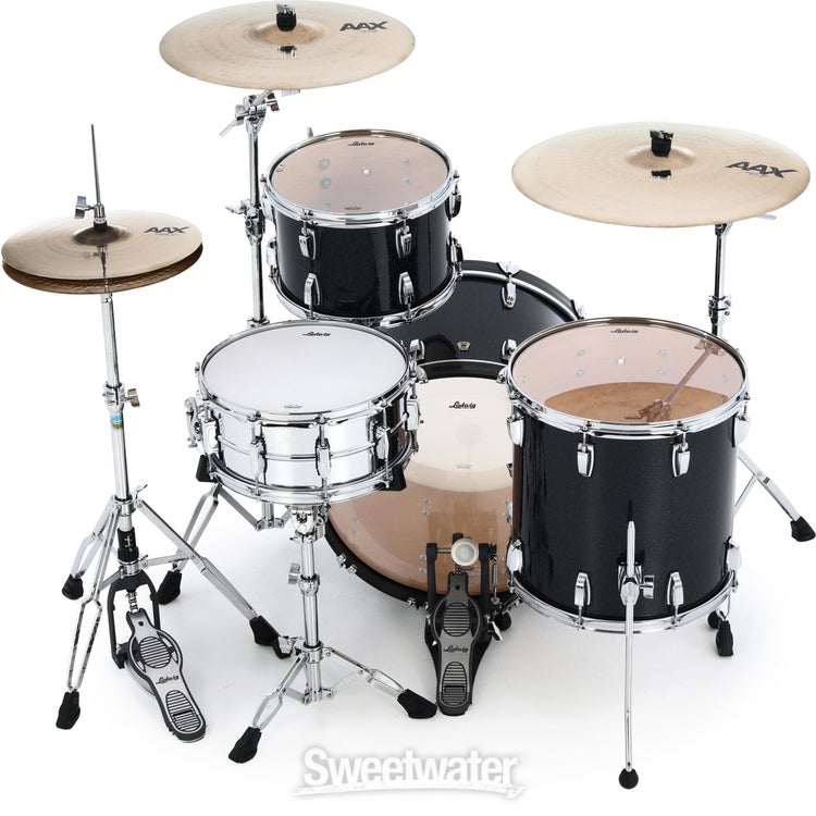 Ludwig Classic Maple Fab 3-piece Shell Pack - Hybrid Black Sparkle
