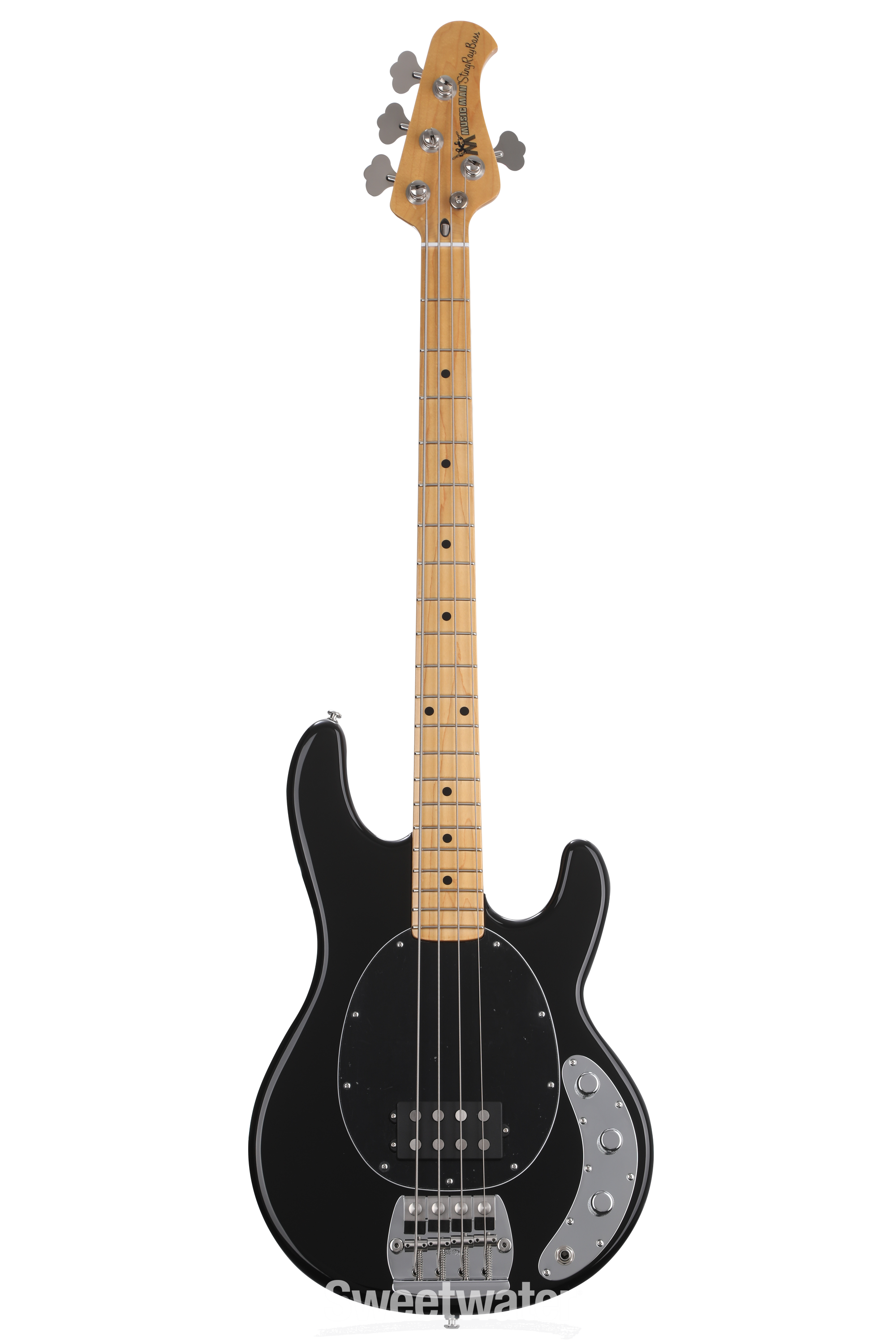 Ernie Ball Music Man Retro '70s StingRay Bass Guitar - Black