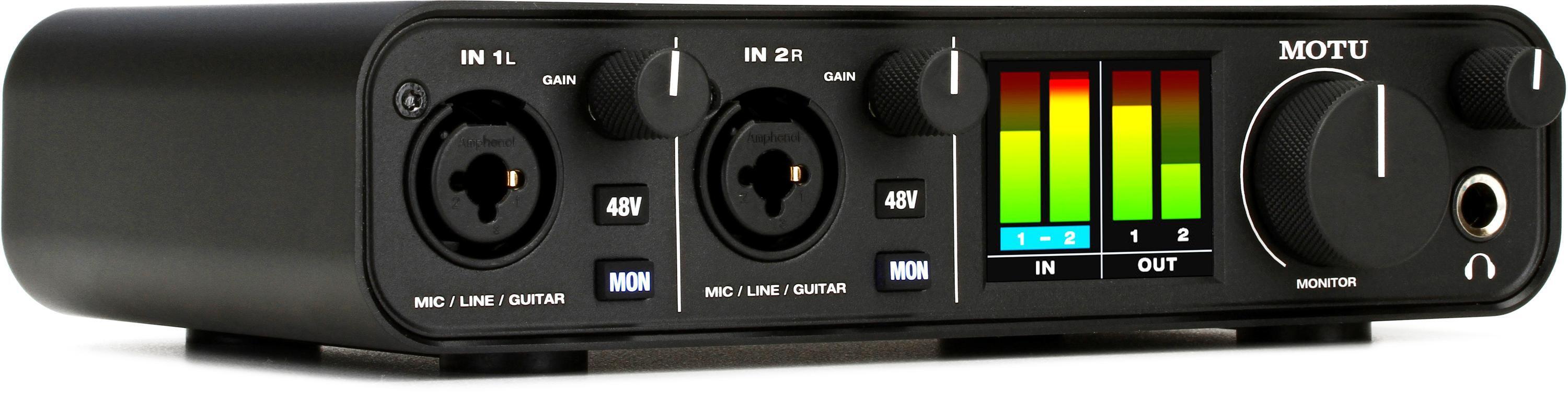 MOTU M2 2x2 USB-C Audio Interface | Sweetwater