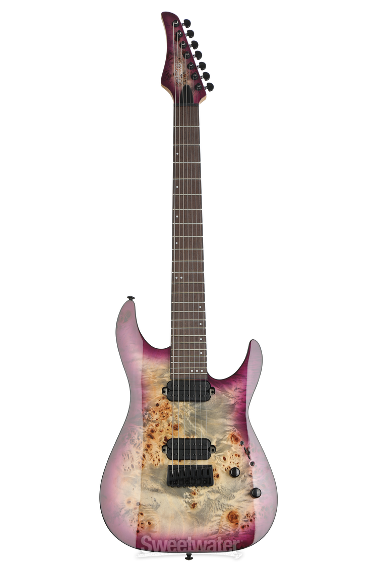 Schecter C-7 Pro 7-string Electric Guitar - Aurora Burst