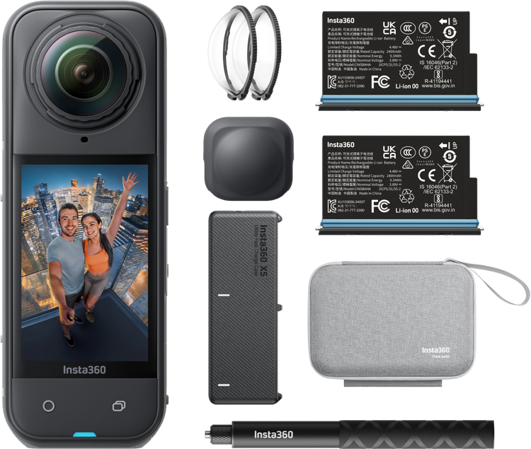 Insta360 X5 8K Pocket Action Video Camera Essentials Bundle