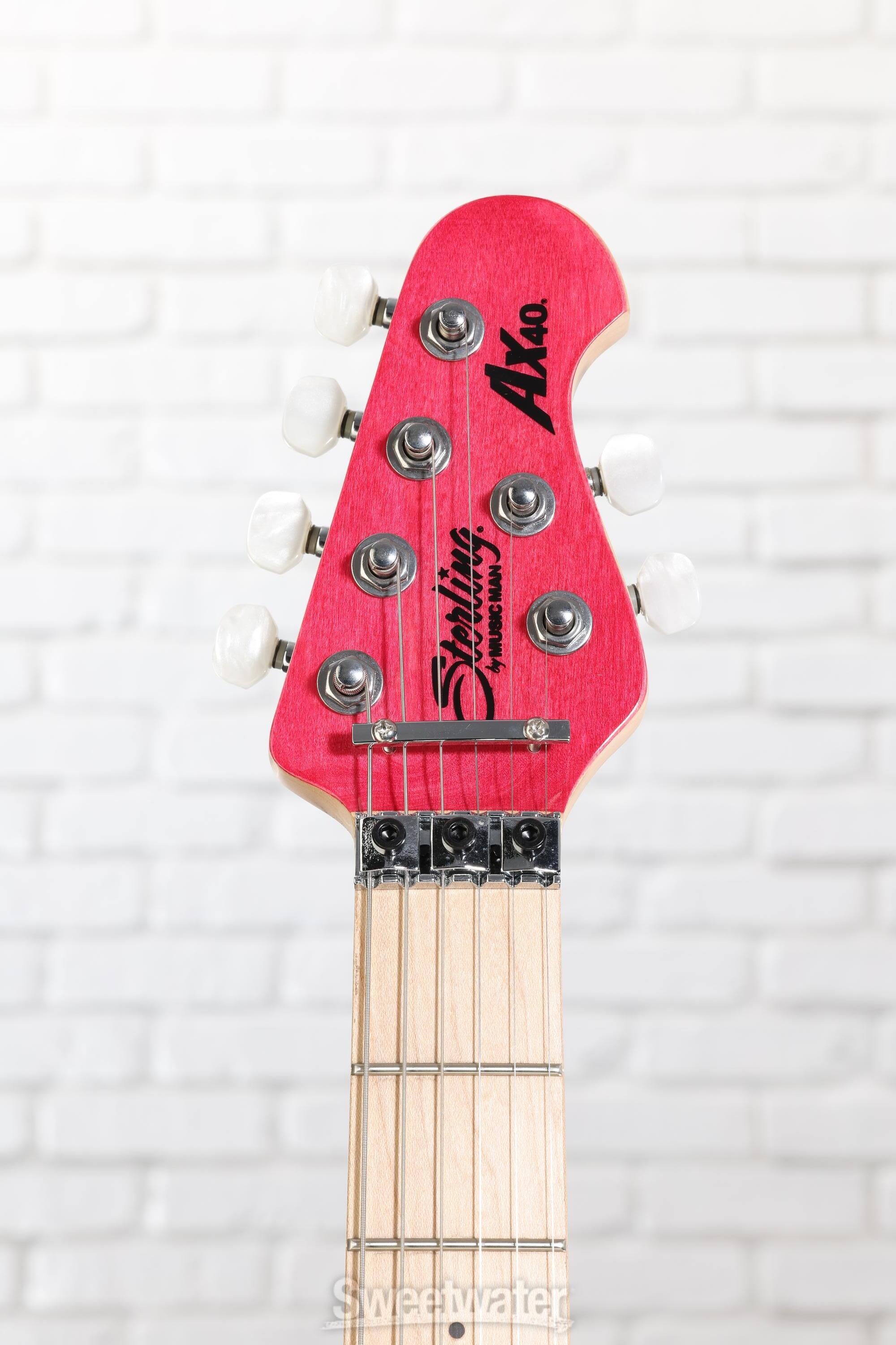 Sterling By Music Man Axis Quilted Maple Electric Guitar - Trans