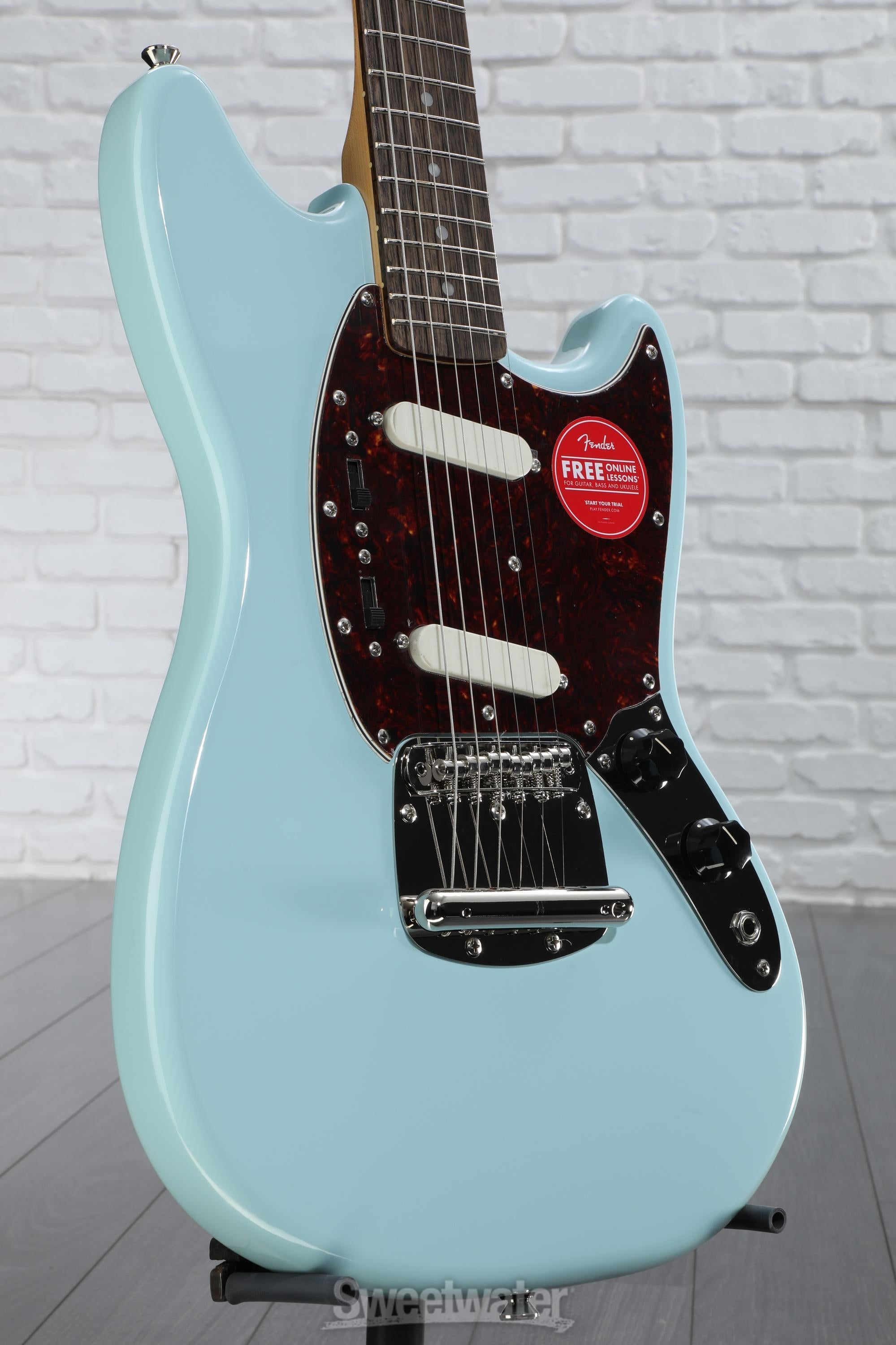 ギター classic vibe '60s mustang Squier Classic Vibe '60s Mustang Electric Guitar - Sonic