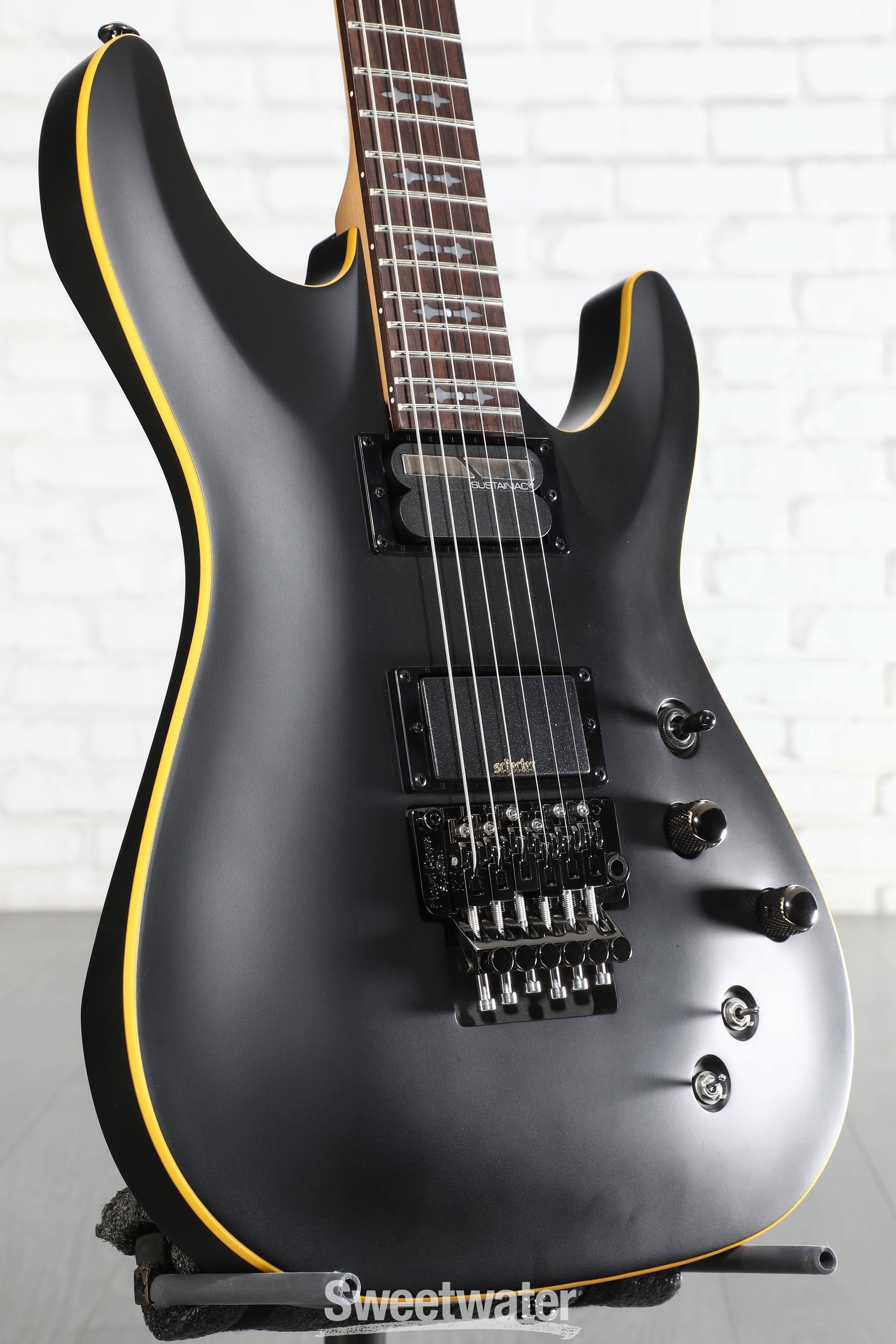Schecter Demon-6 FR-S Electric Guitar - Satin Black | Sweetwater