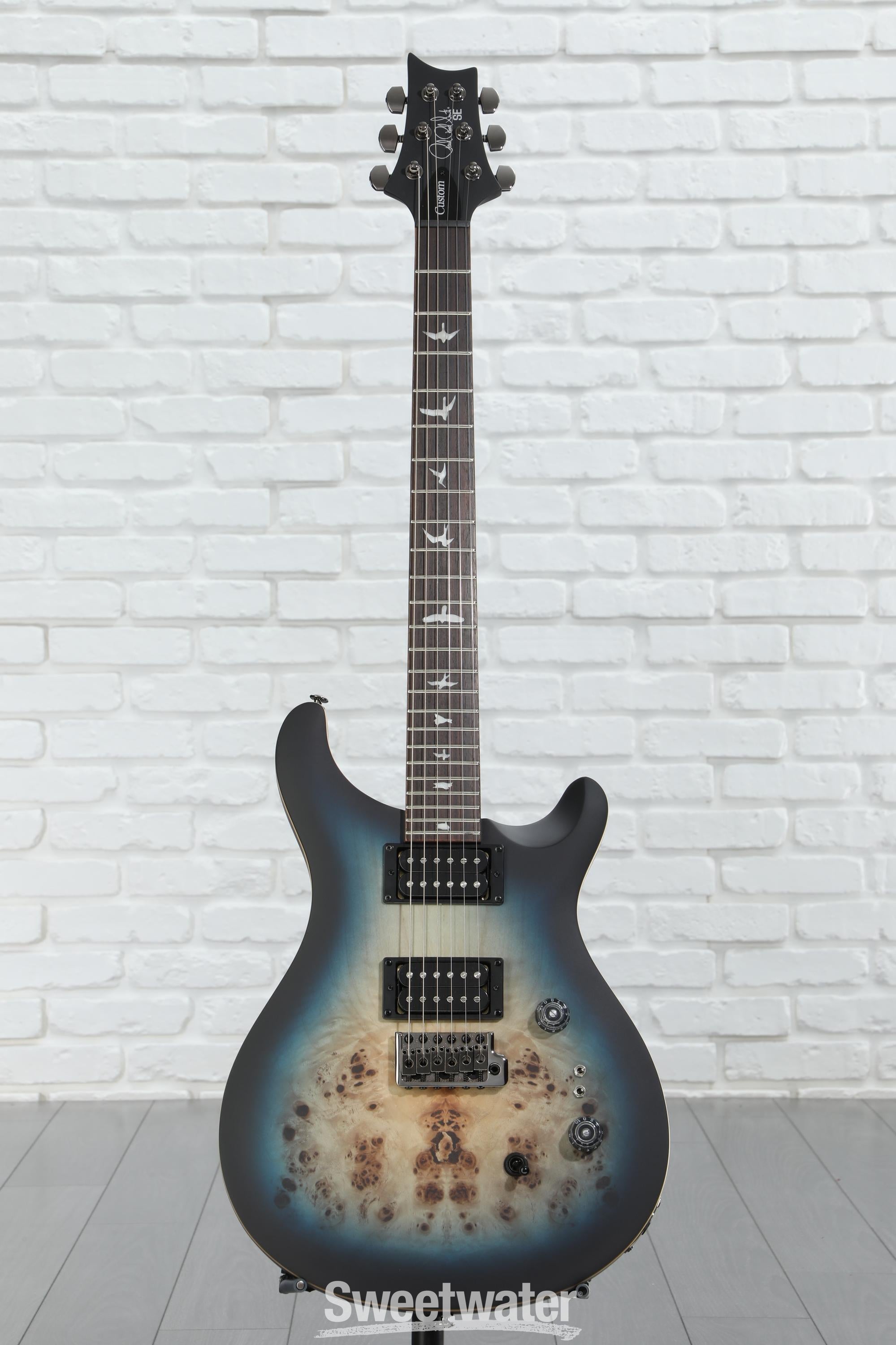 ギター PRS SE Custom24 Lake Blue Midnight Burst PRS SE Custom 24-08 Exotic Electric Guitar (Lake Blue