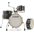 Photo of Sonor AQX Jungle 4-piece Shell Pack - Black Midnight Sparkle