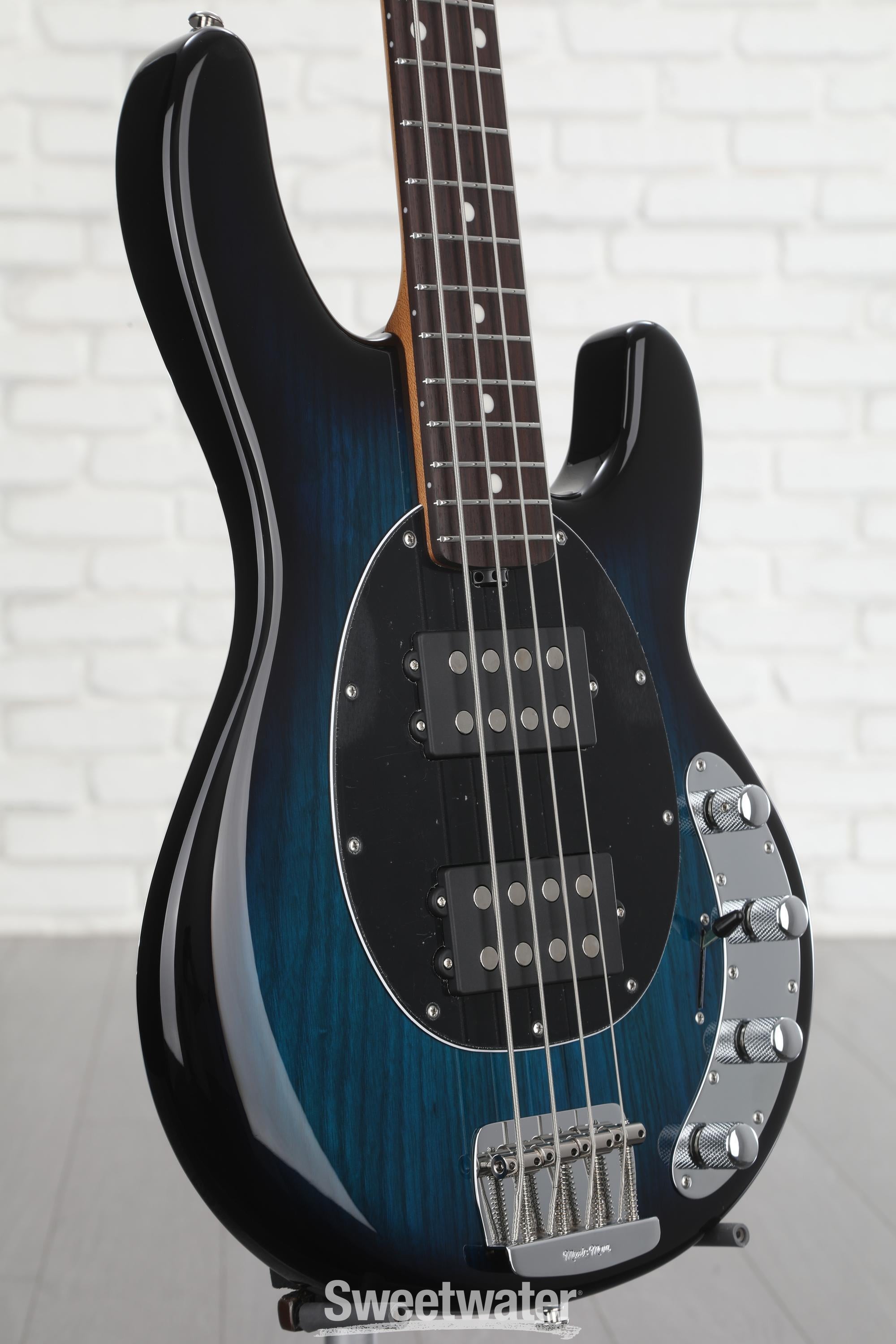 Ernie Ball Music Man StingRay Special 4 HH Bass Guitar - Blue Burst with  Rosewood Fingerboard