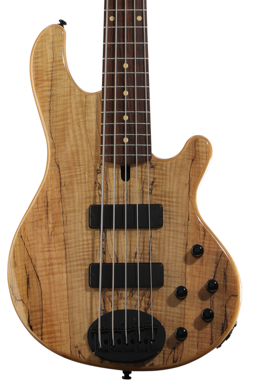 Lakland Skyline 55-01 Deluxe Spalted Maple Bass Guitar - Natural