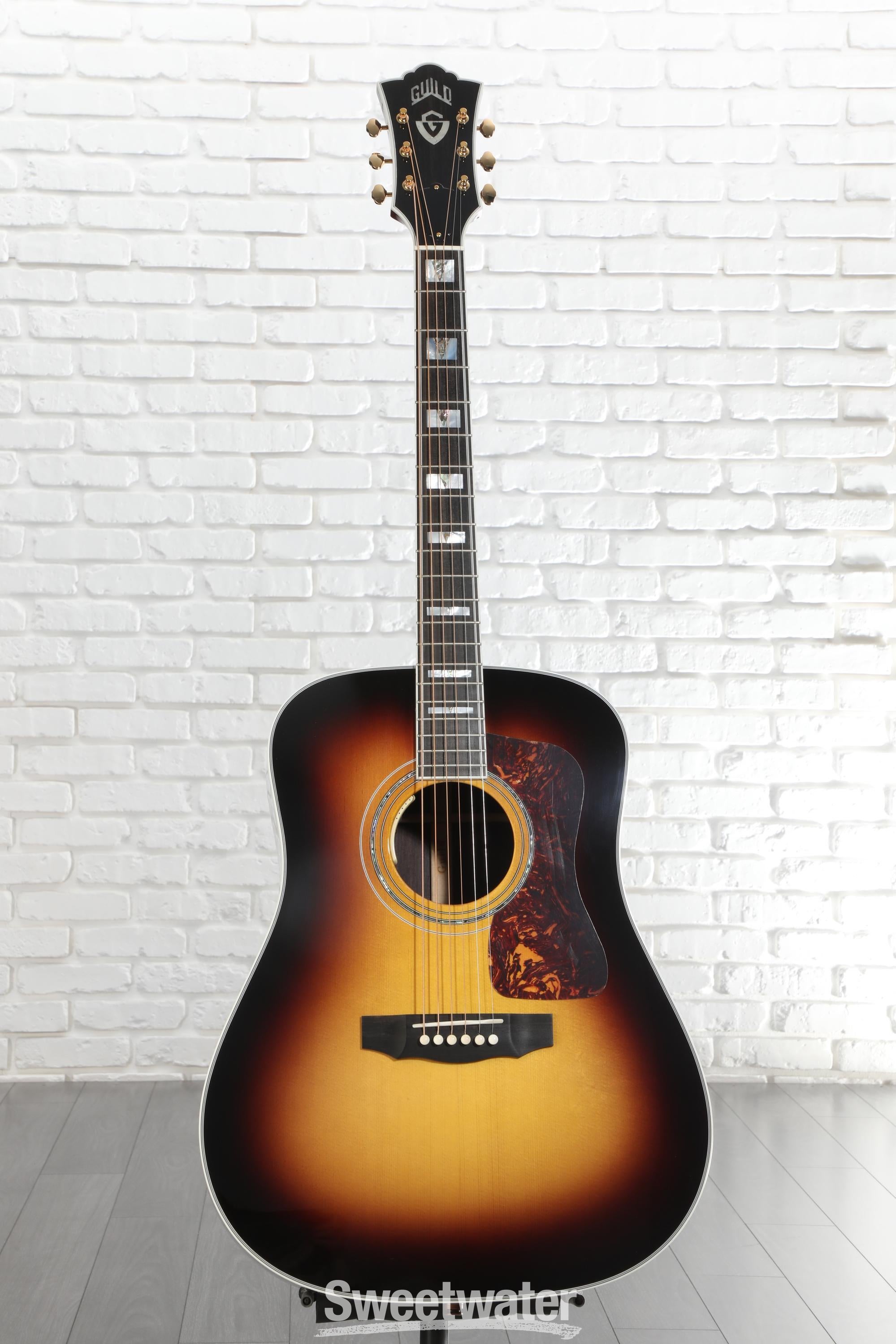 Guild D-55E Acoustic-electric Guitar - Antique Sunburst | Sweetwater