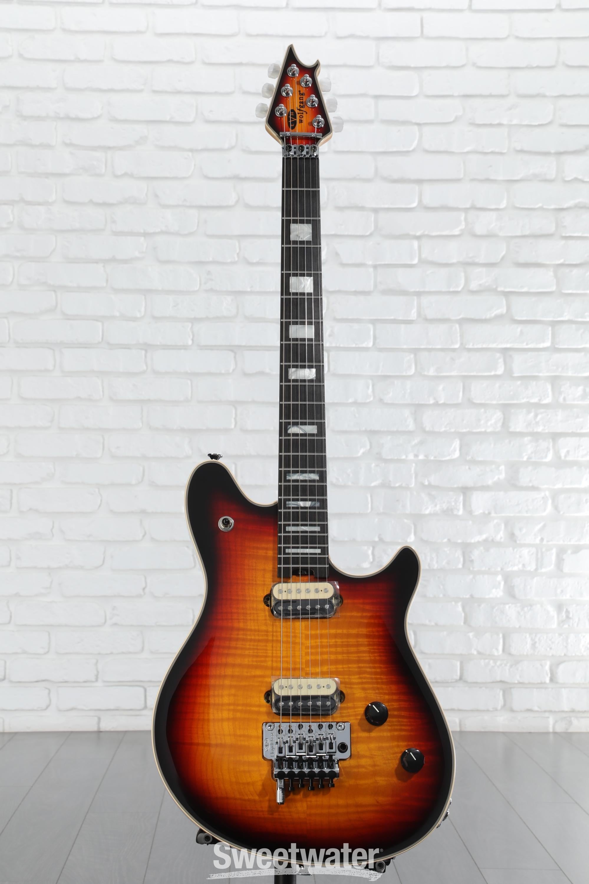 ギター EVH Wolfgang 5A FLM 3TONE BURST Wolfgang® :: Wolfgang® USA, Ebony Fingerboard, 5A Flame Top