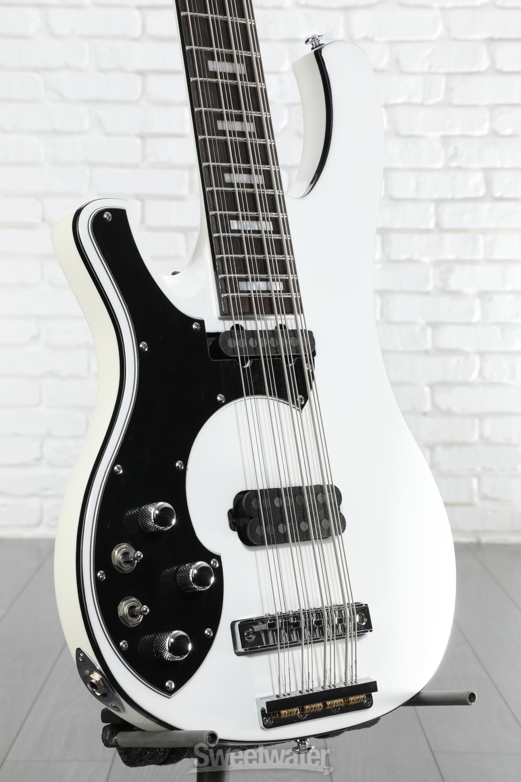 Photo of Schecter Stargazer 12 12-string Left-handed Bass Guitar - Gloss White
