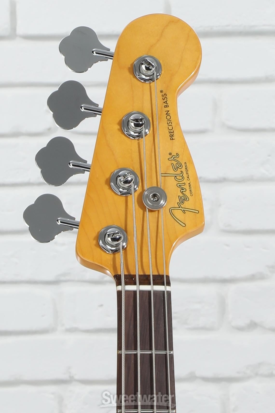 Fender American Professional II Precision Bass - Mercury with Rosewood Fingerboard