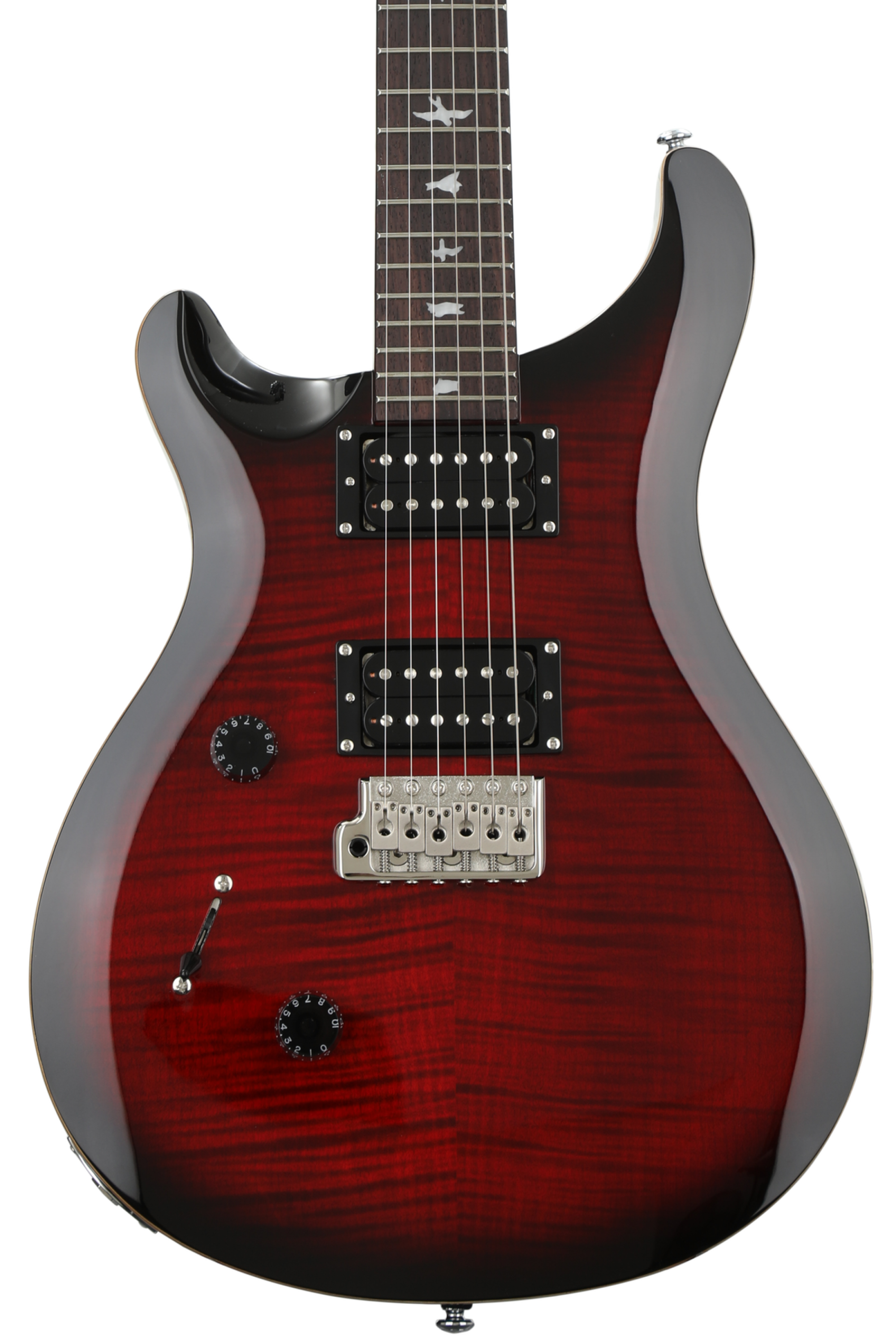 PRS SE Custom 24 Left-handed Electric Guitar - Fire Red Burst