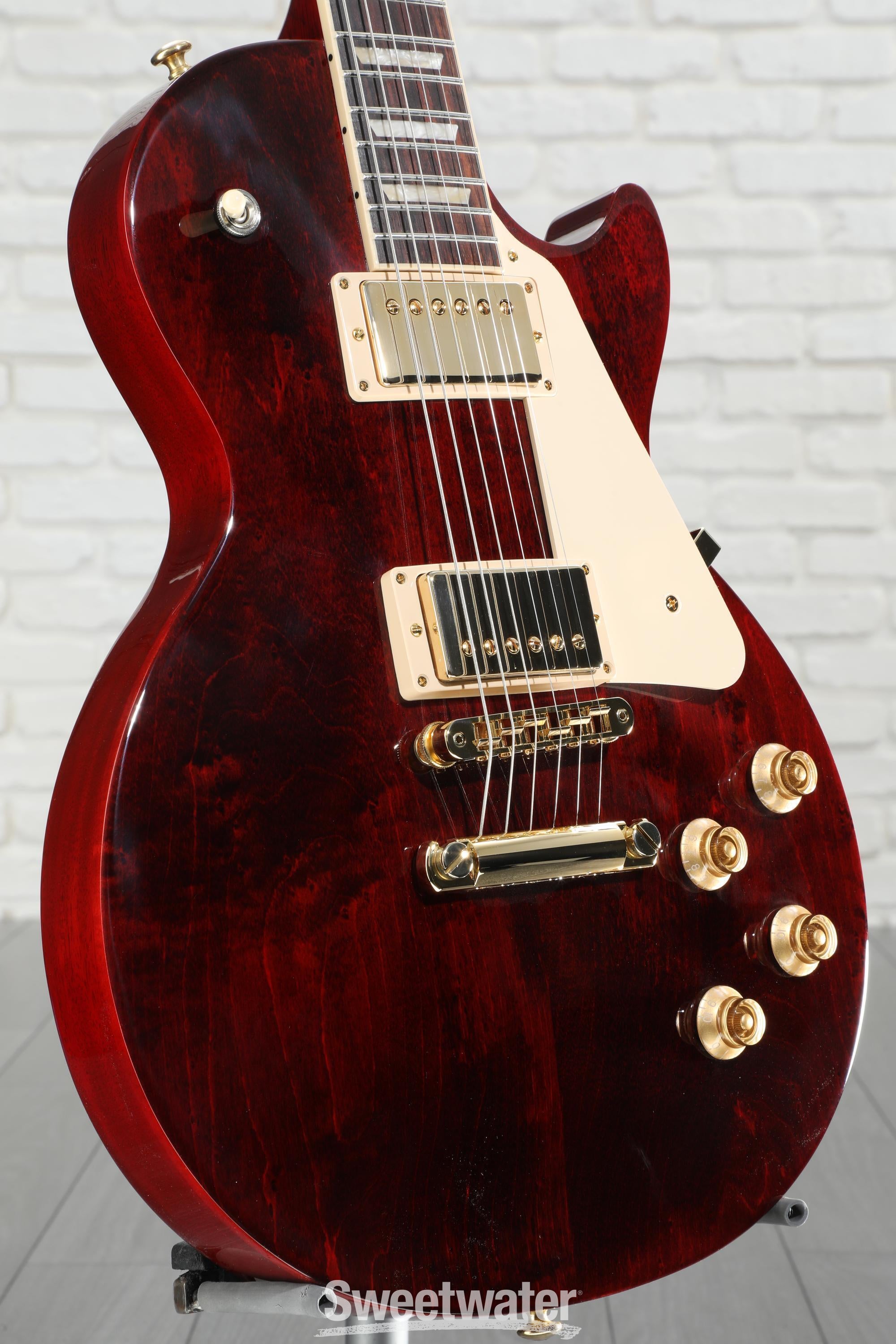Gibson Les Paul Studio Electric Guitar - Wine Red with Gold