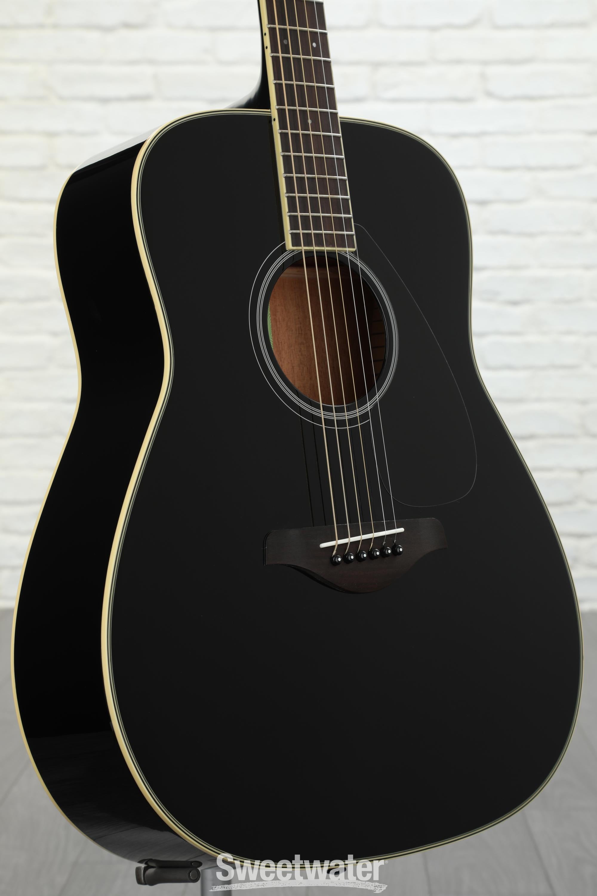 Yamaha FG820 Dreadnought Acoustic Guitar - Black | Sweetwater