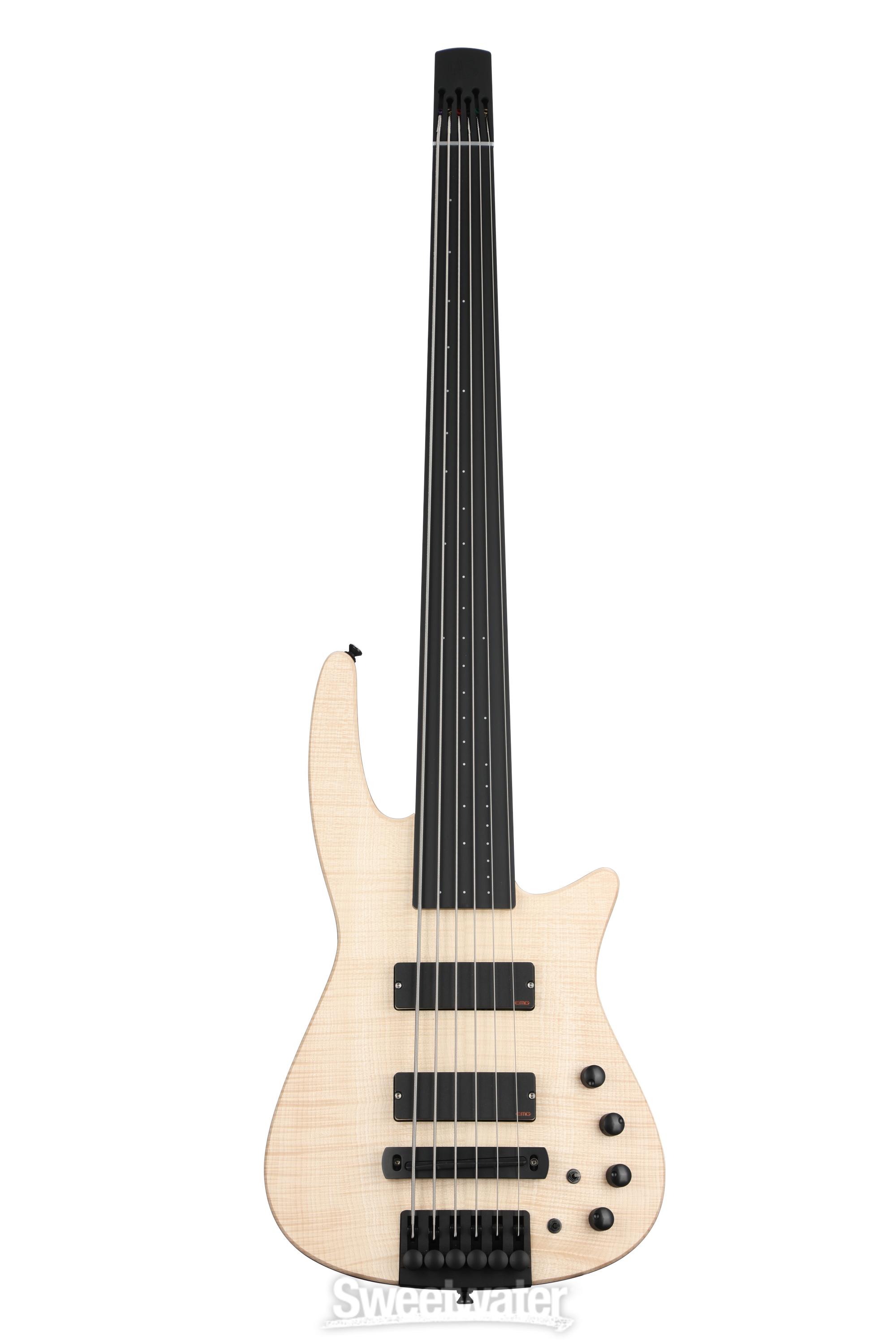 NS Design CR6 Radius Fretless Bass Guitar - Natural Satin | Sweetwater NS Design CR6 Radius Fretless Bass Guitar - Natural Satin | Sweetwater