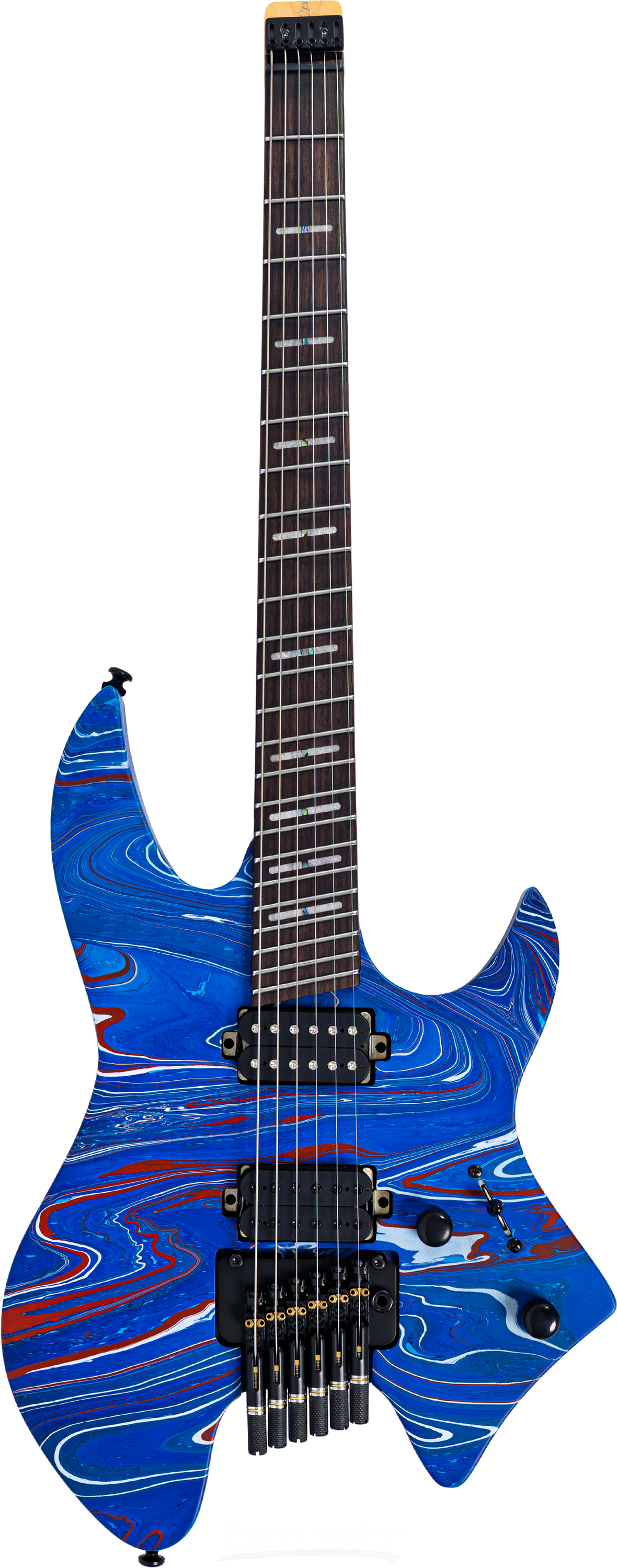 Sire Larry Carlton X6 Headless Electric Guitar - Blue Swirl
