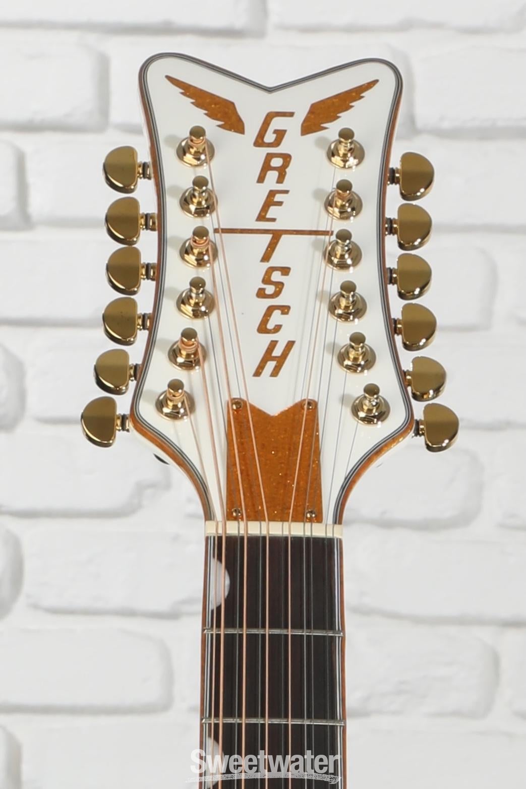 Gretsch G5022CWFE-12 Rancher Falcon Jumbo - White | Sweetwater