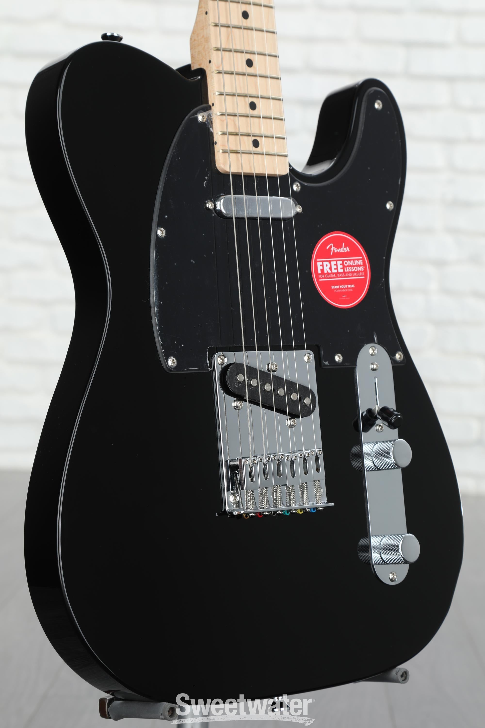 Squier Bullet Telecaster Electric Guitar - Black, Sweetwater