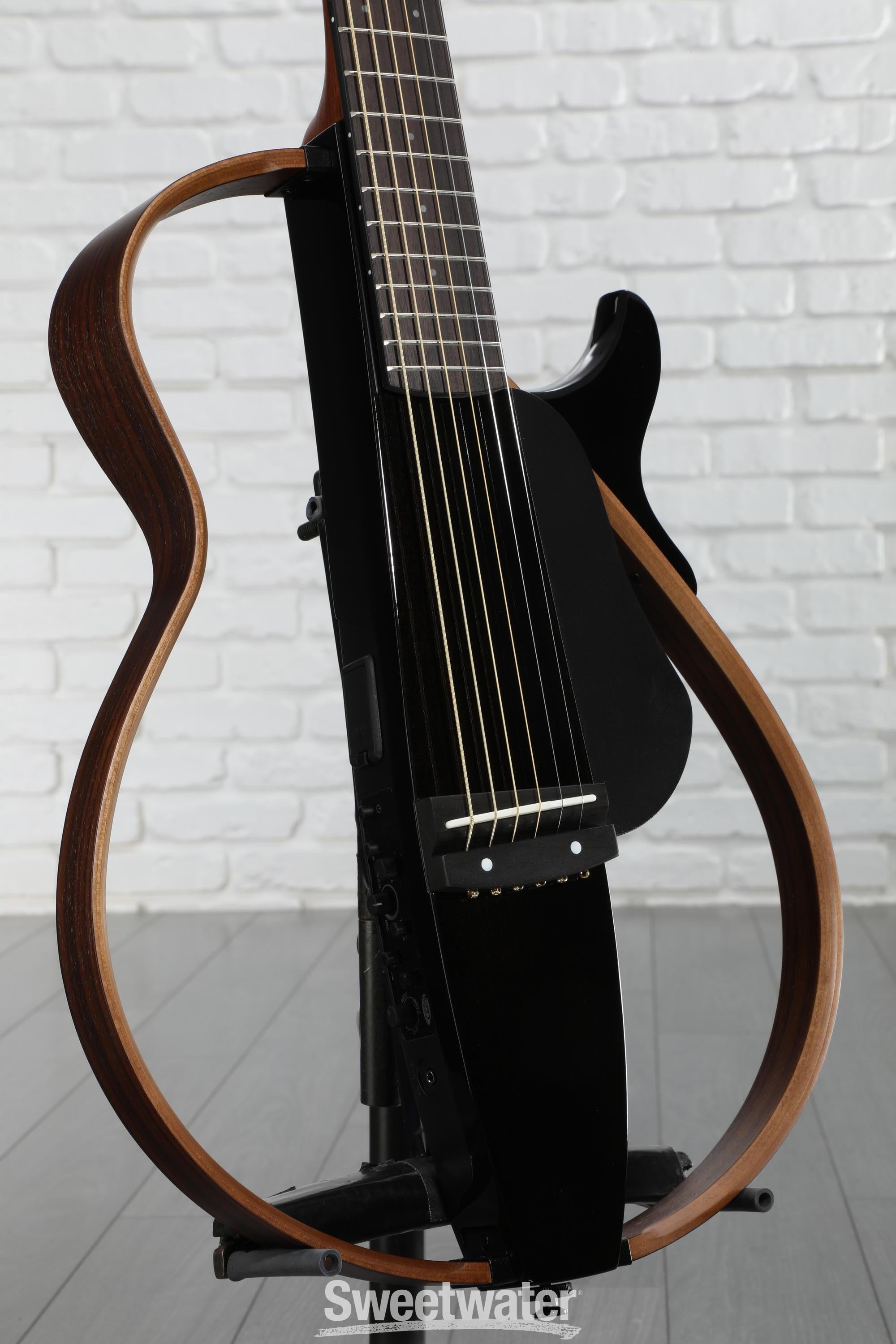 Yamaha Silent Guitar ブラック 6弦 Yamaha SLG-100S BL Silent Acoustic Electric Guitar Steel 6 Strings