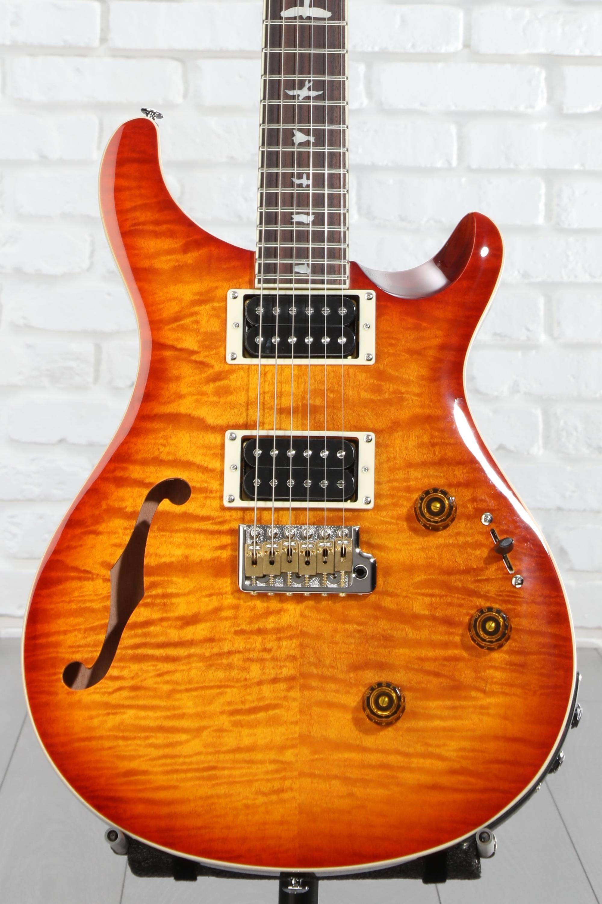 PRS SE Custom 24 Semi-Hollow Piezo Electric Guitar - Vintage