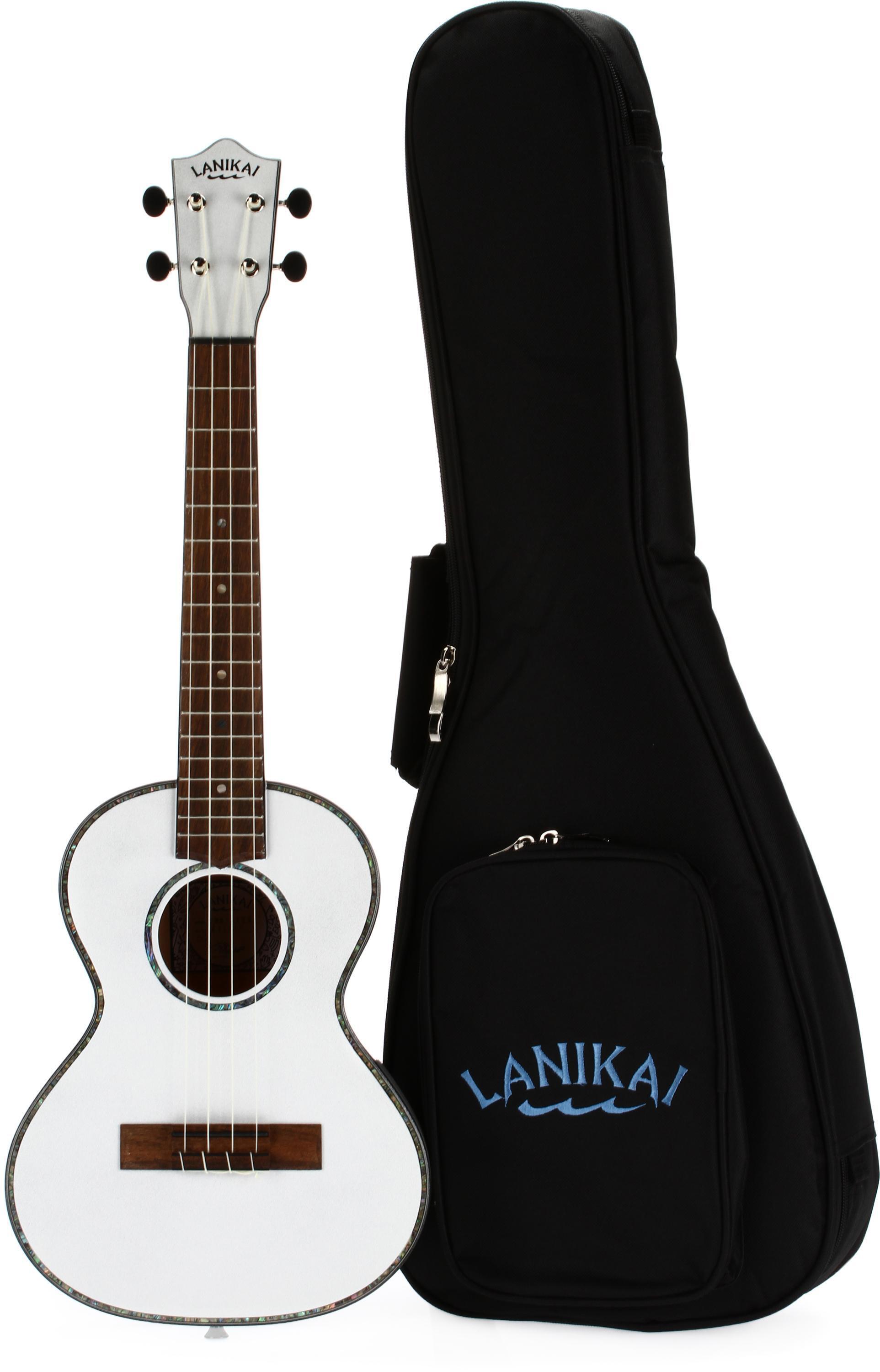 Lanikai JMS-AWT2 Julia Michaels Signature Tenor Ukulele - White Pearl