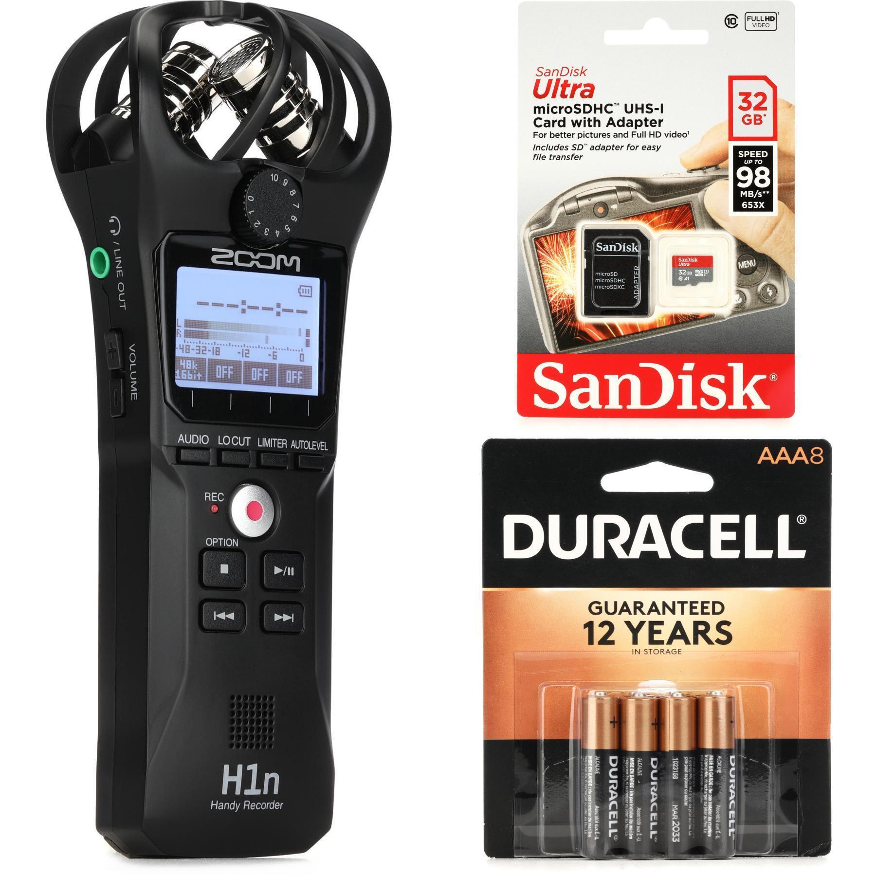 Zoom H1n-VP 2-channel Handy Recorder with SD Card and 