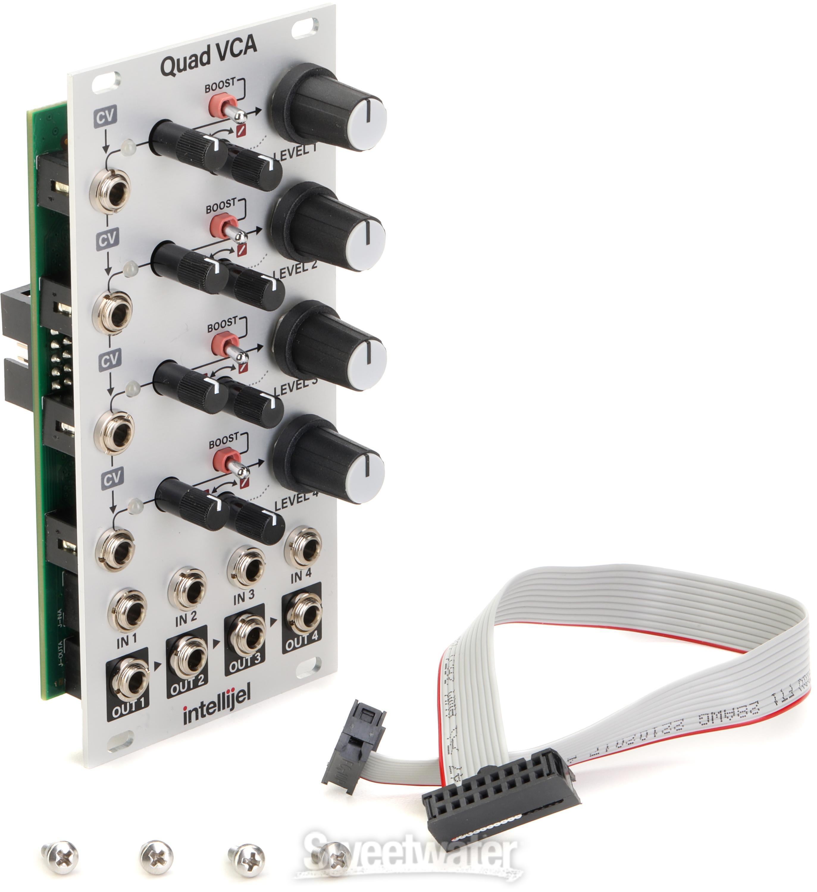Intellijel Quad VCA Eurorack Amplifier and Cascaded Mixer Module