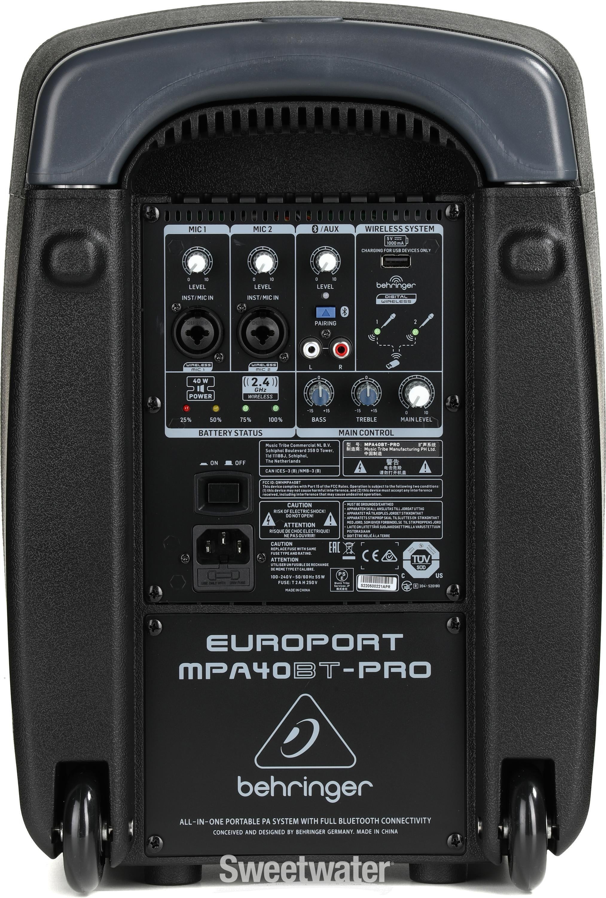 Behringer mpa40bt hot sale