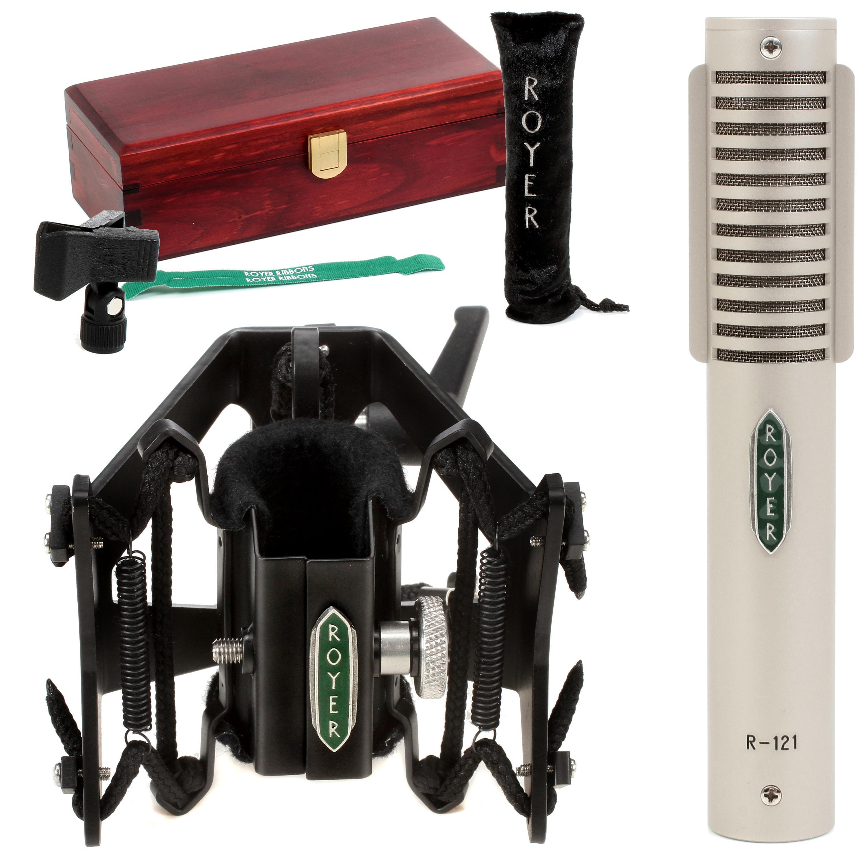 Royer R-121 Ribbon Microphone with RSM-SS1 Sling Shock | Sweetwater