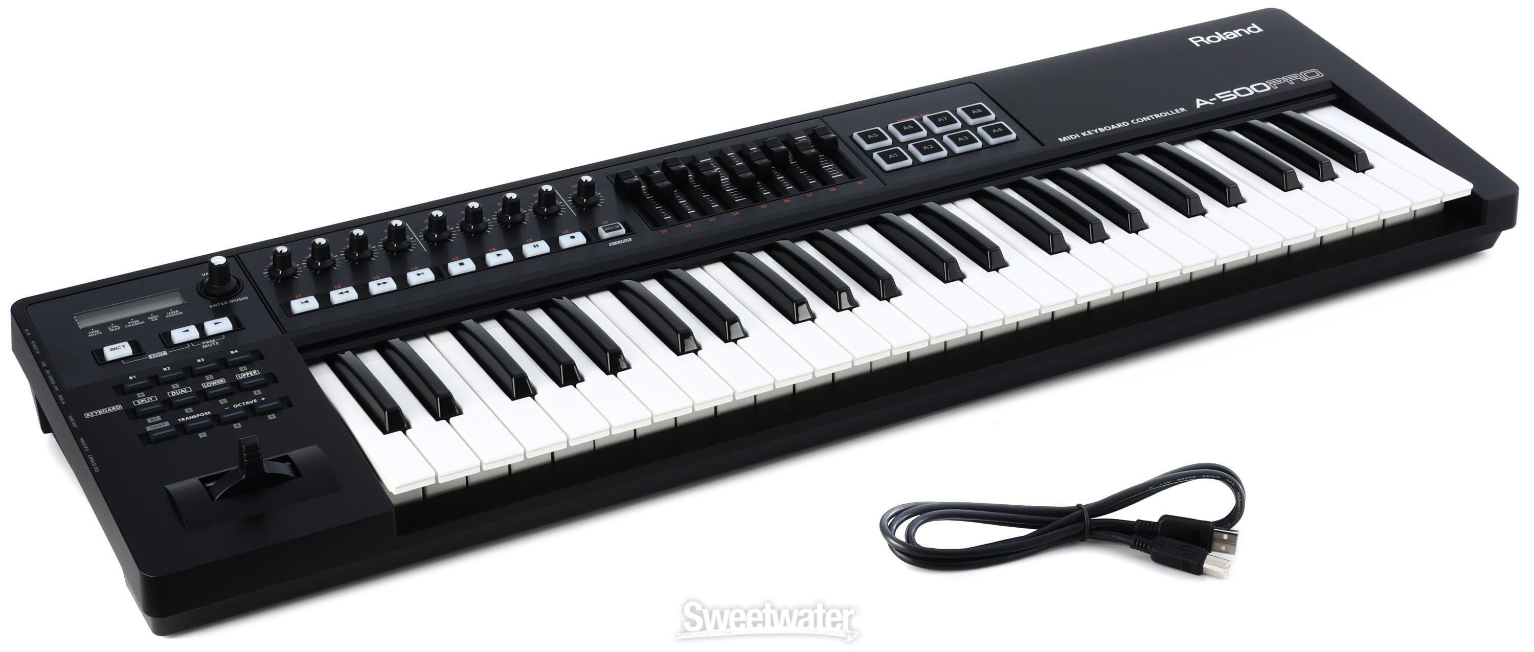 ジャパンRoland A-500 PRO 極上美品! 49鍵盤! 高級機種! MIDI KEYBOARD キーボード コントローラー DTM ローランド シンセサイザー SYNTHESIZER ローランド