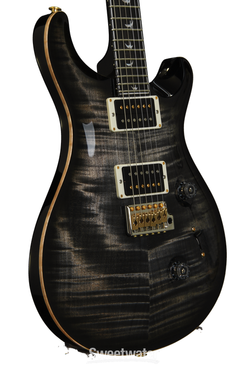 PRS Custom 24 30th Anniversary, Figured Top - Charcoal Burst