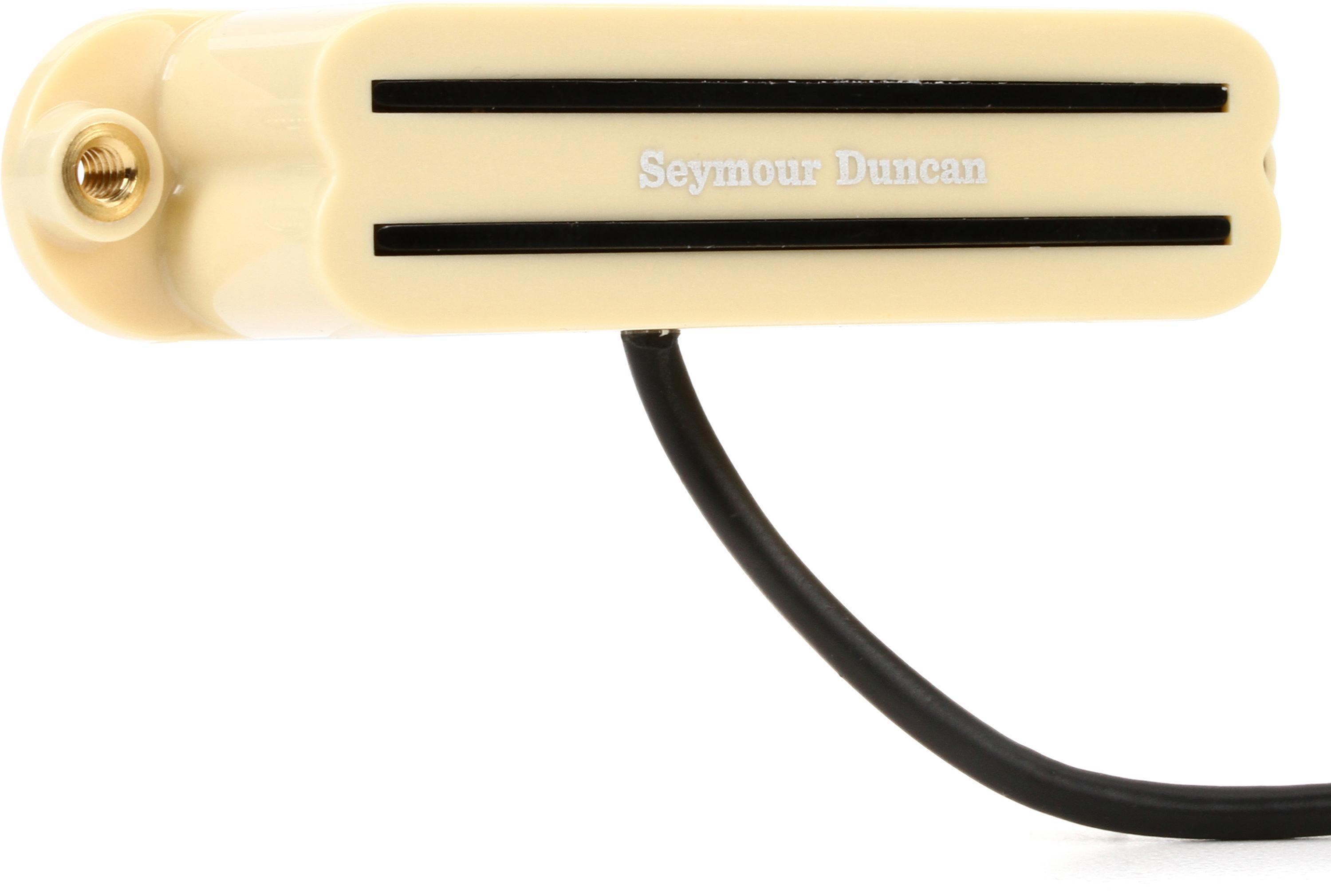 Seymour Duncan SHR-1b Hot Rails Bridge Strat Single Coil Sized Humbucker  Pickup - Cream