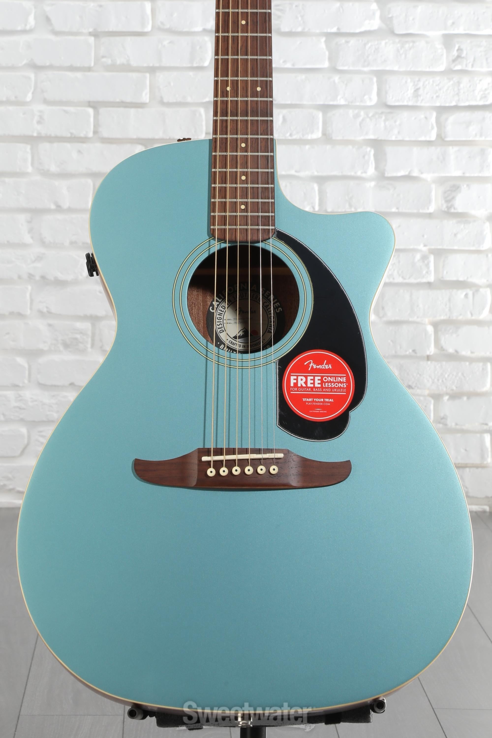 Fender Newporter Player Acoustic-electric Guitar - Tidepool