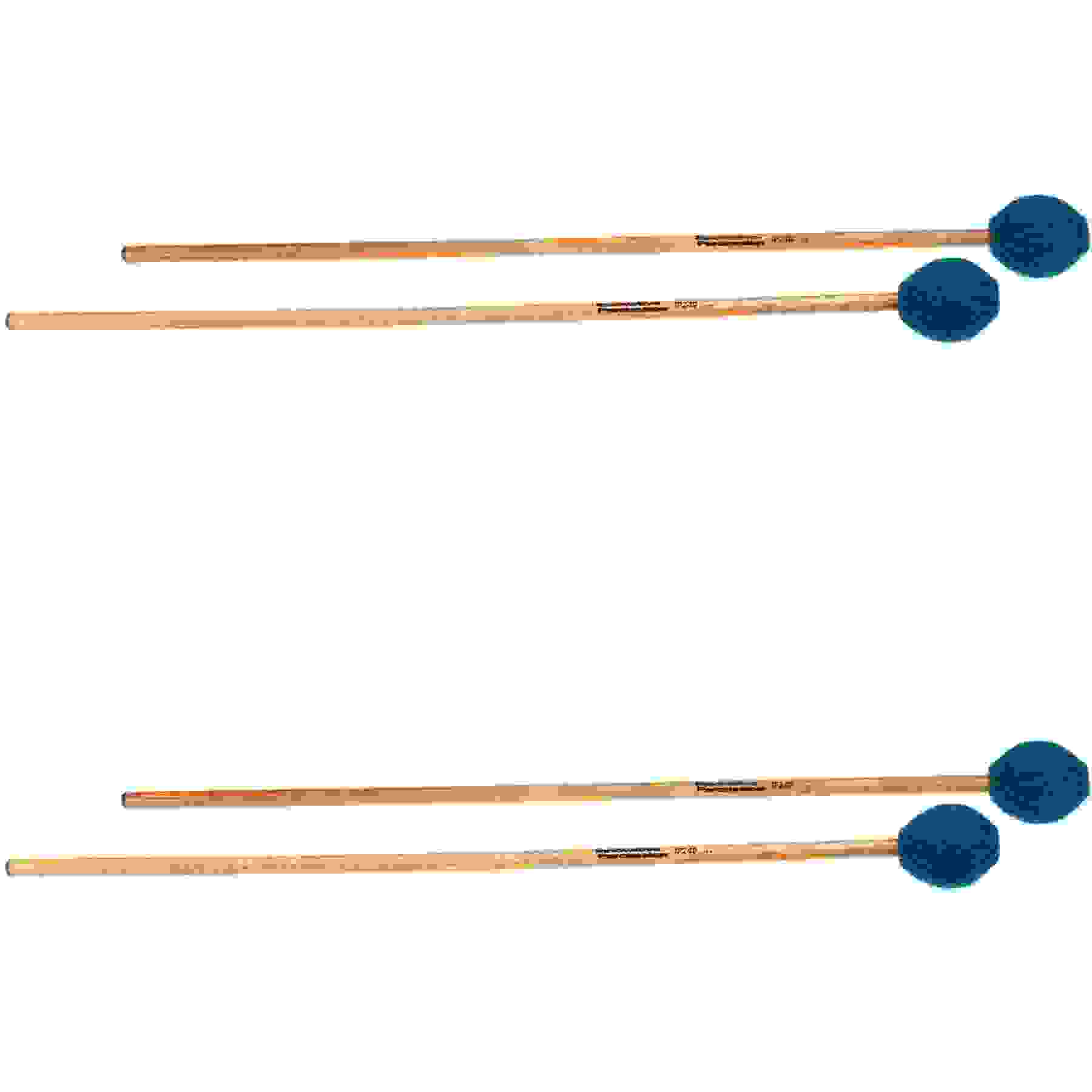 Innovative Percussion IP240 Medium Marimba Mallets Teal Yarn, Birch