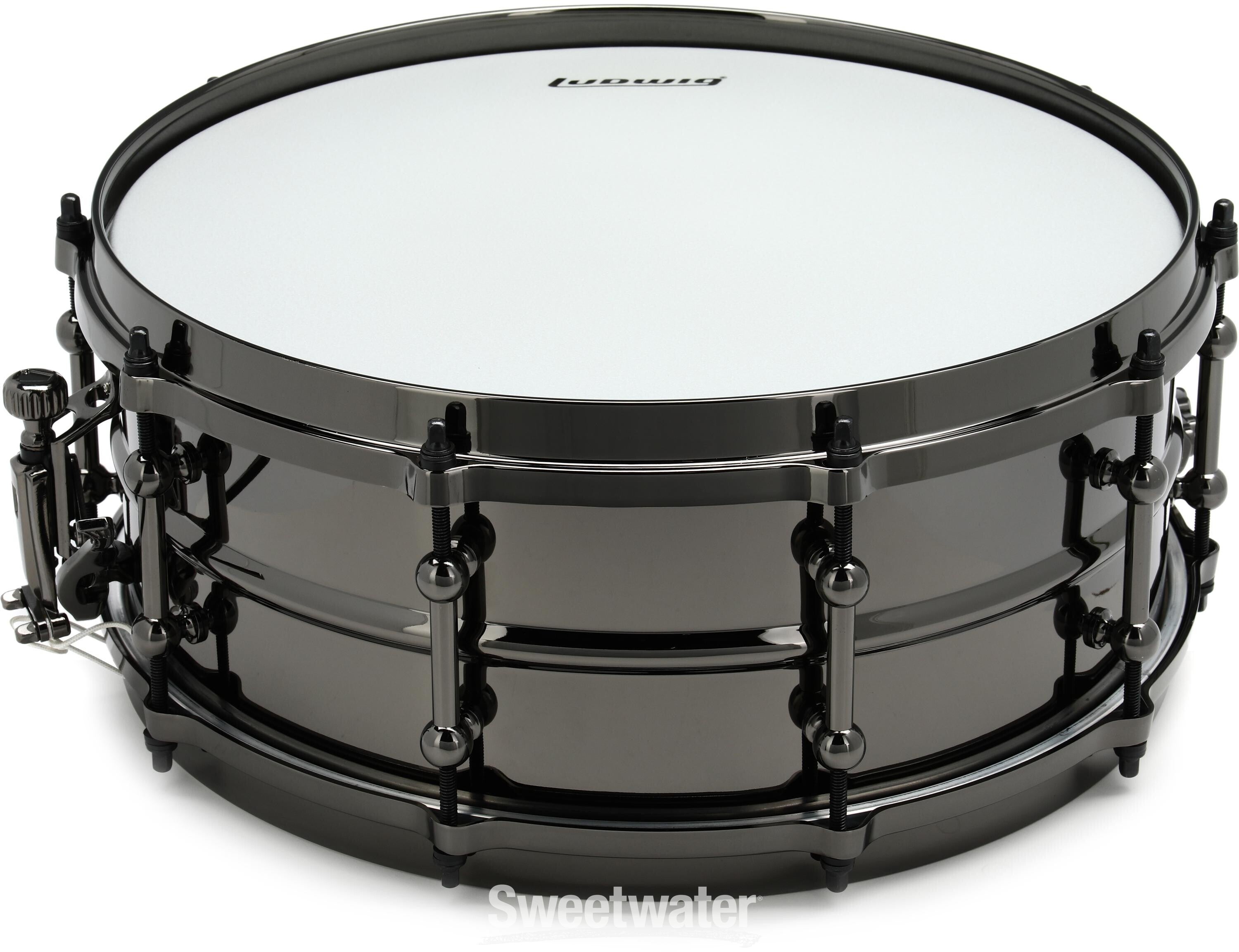 Ludwig Universal Black Brass Snare Drum - 5.5 x 14-inch -Polished