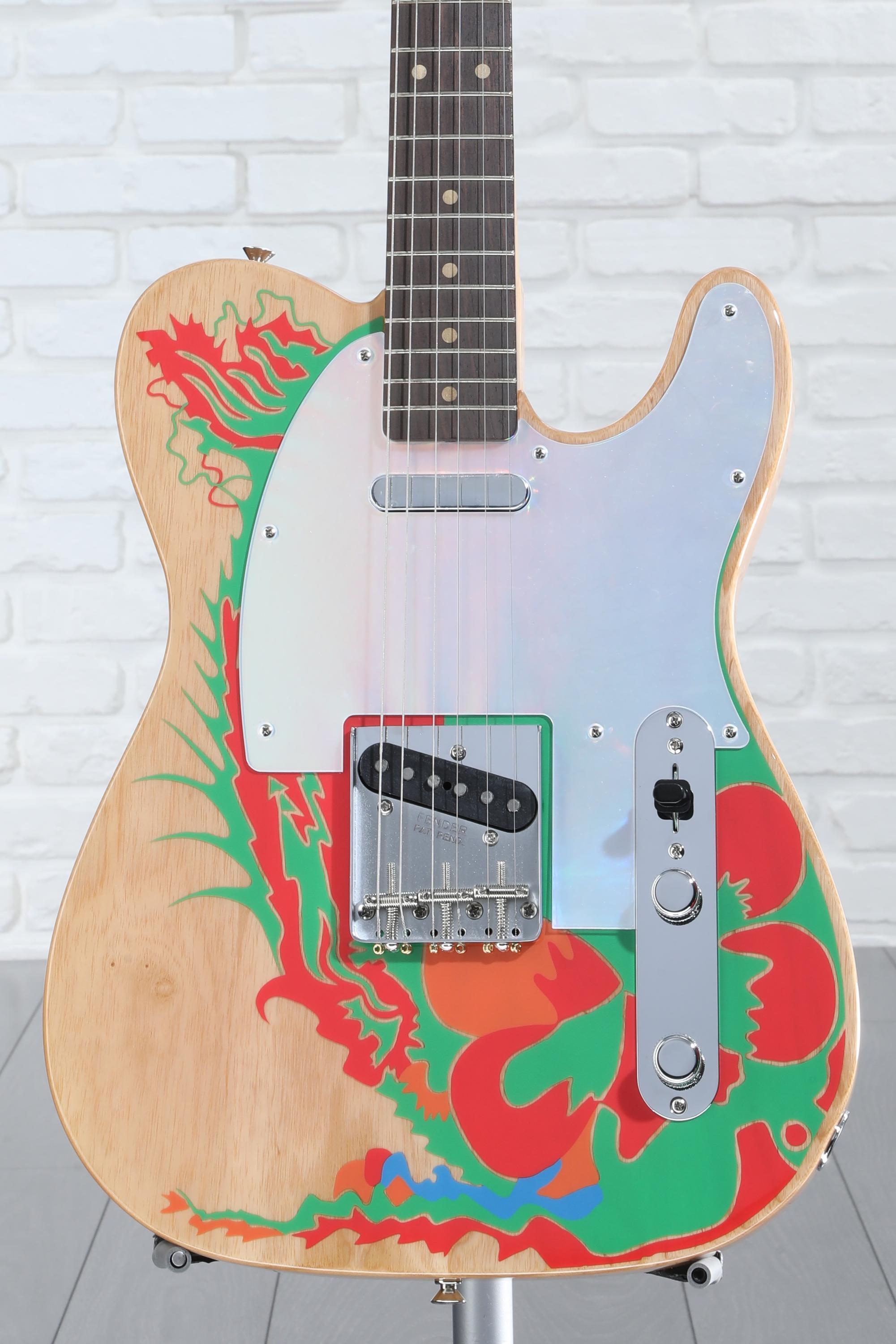 Fender Jimmy Page Telecaster - Natural with Artwork | Sweetwater