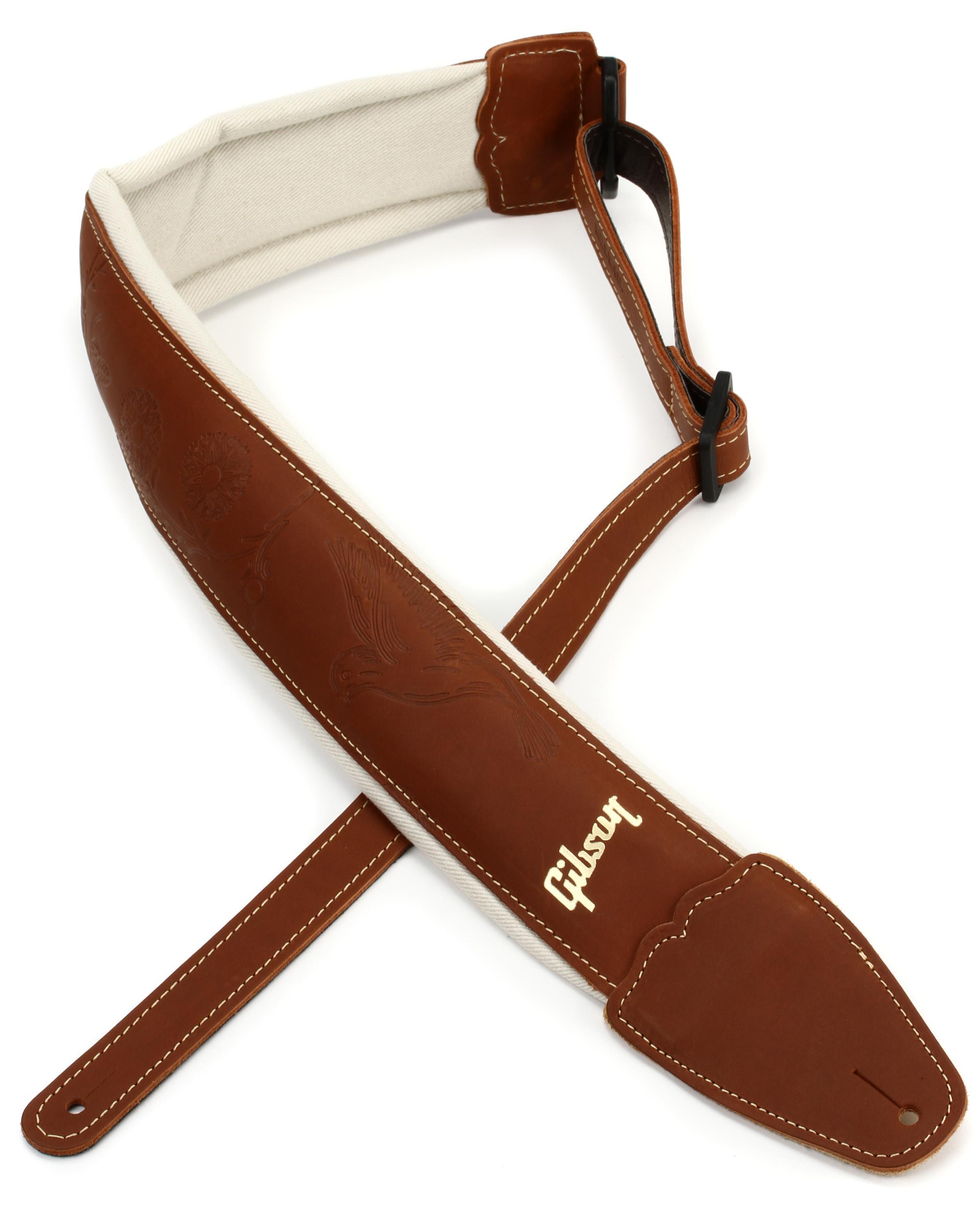 PRS 2.4 Padded Guitar Strap w/RAS, Custom Leather (Faux) Birds – PRS  Guitars West Street East Accessory Store