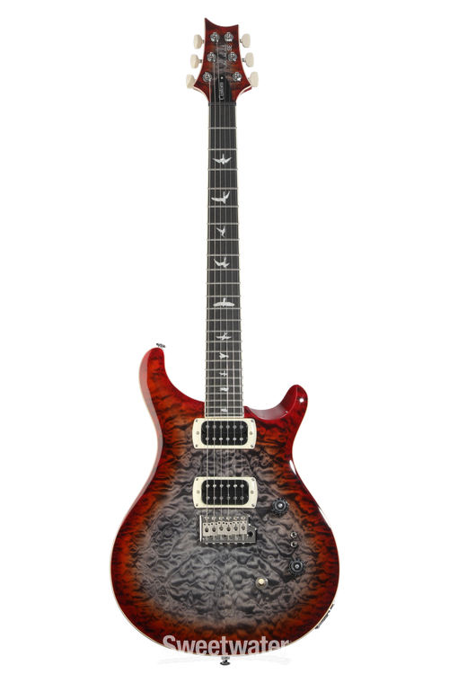 PRS SE Custom 24-08 Quilt Electric Guitar - Charcoal Cherry Burst