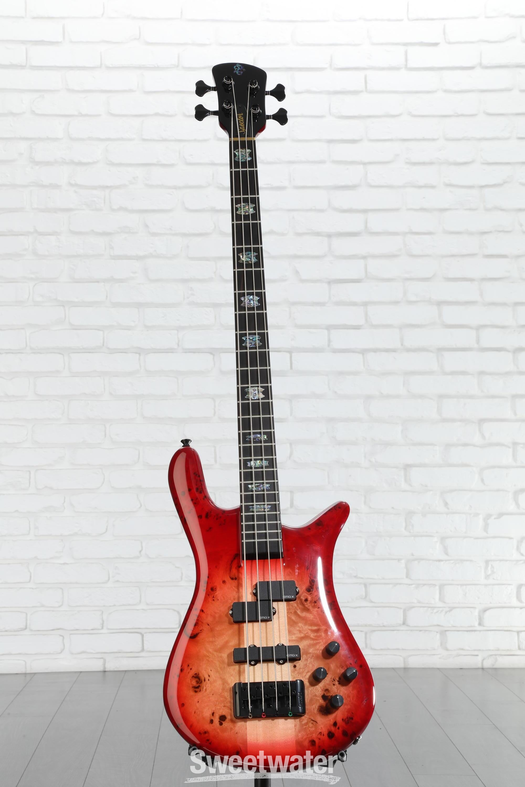 Spector Euro 4 CST Electric Bass Guitar - Natural Red Burst