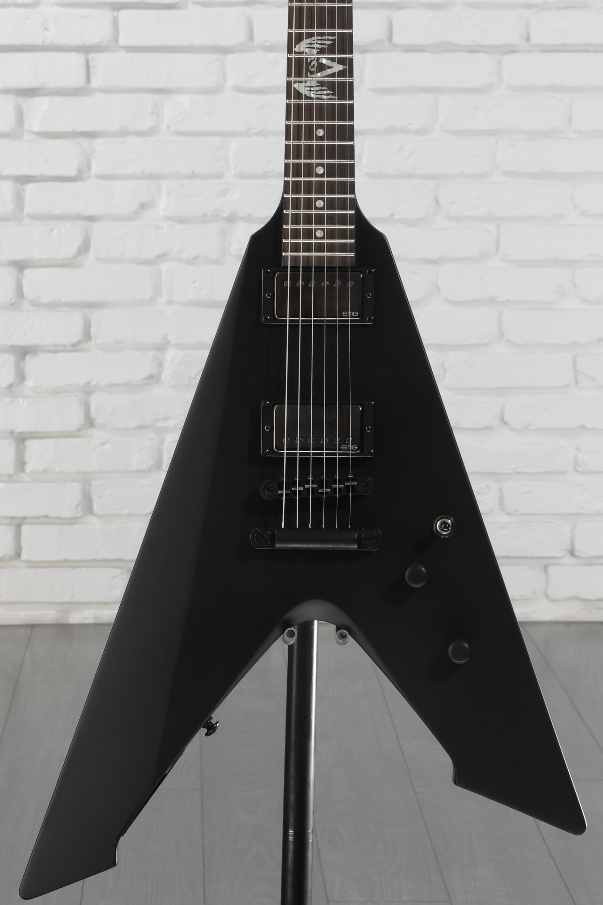 希少　LTD / Vulture Black Satin Lefty ESP VULTURE - The ESP Guitar Company