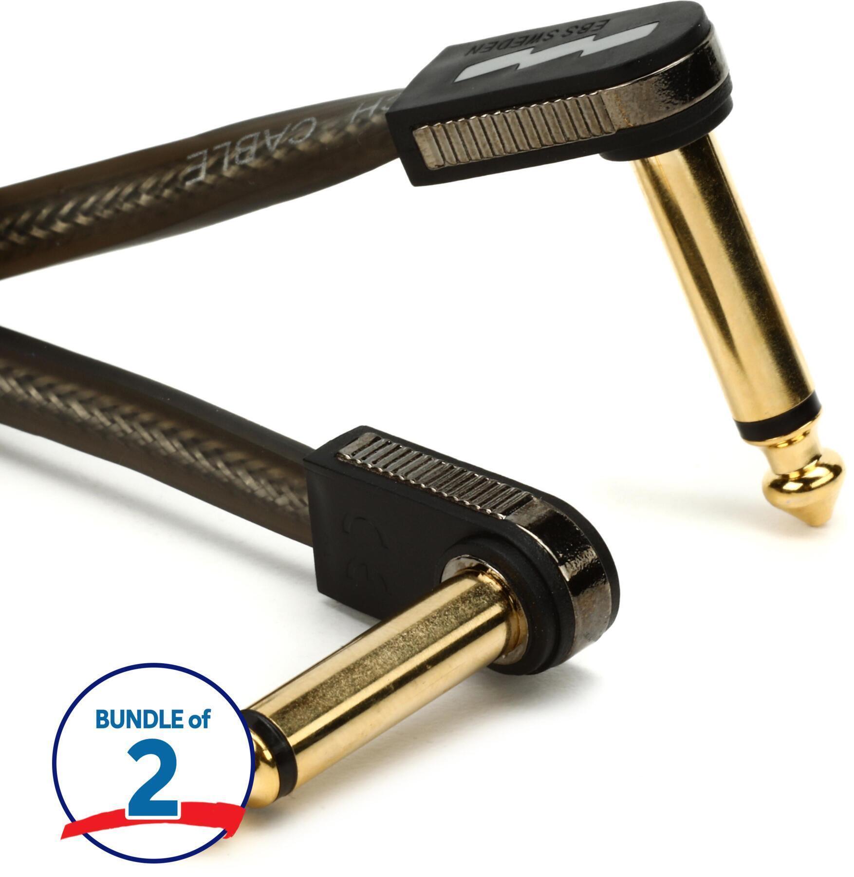 EBS HP-18 High Performance Flat Patch Cable - Right Angle to Right