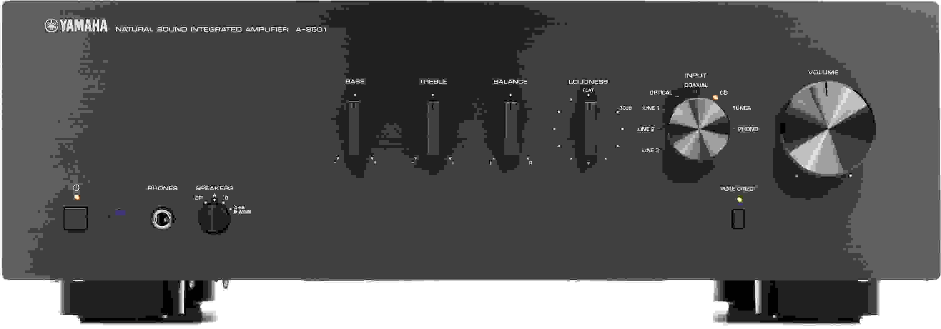 Yamaha A-S501 85-watt 2-channel Stereo Integrated Amplifier - Black