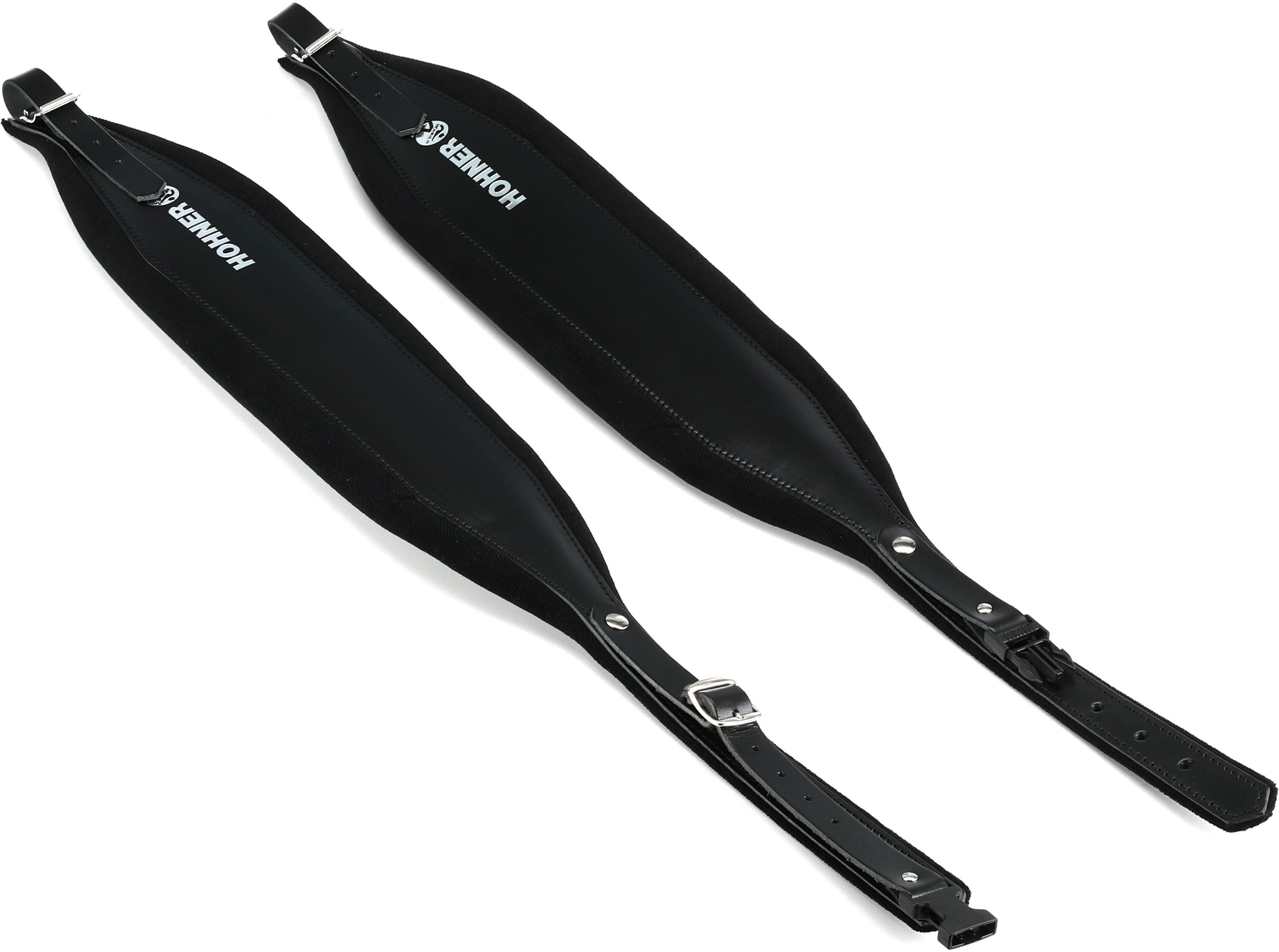 Hohner ACC15 ExtraLarge Leather Accordion Strap with Back Strap